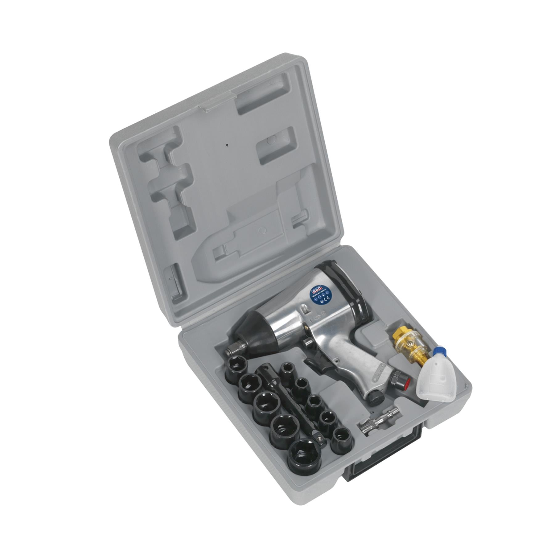 Sealey Air Impact Wrench Kit with Sockets 1/2"Sq Drive