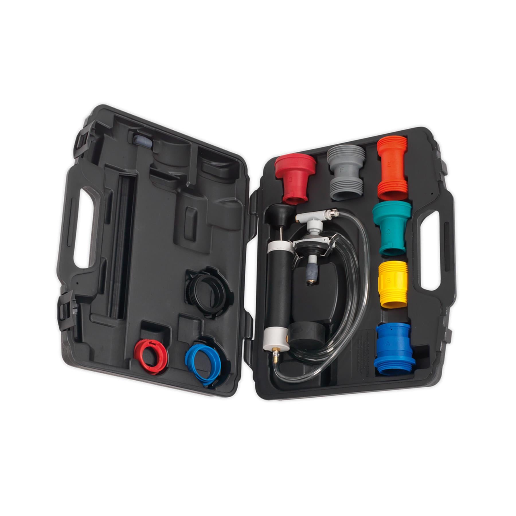 Sealey Cooling System & Cap Testing Kit Capless Storage Case