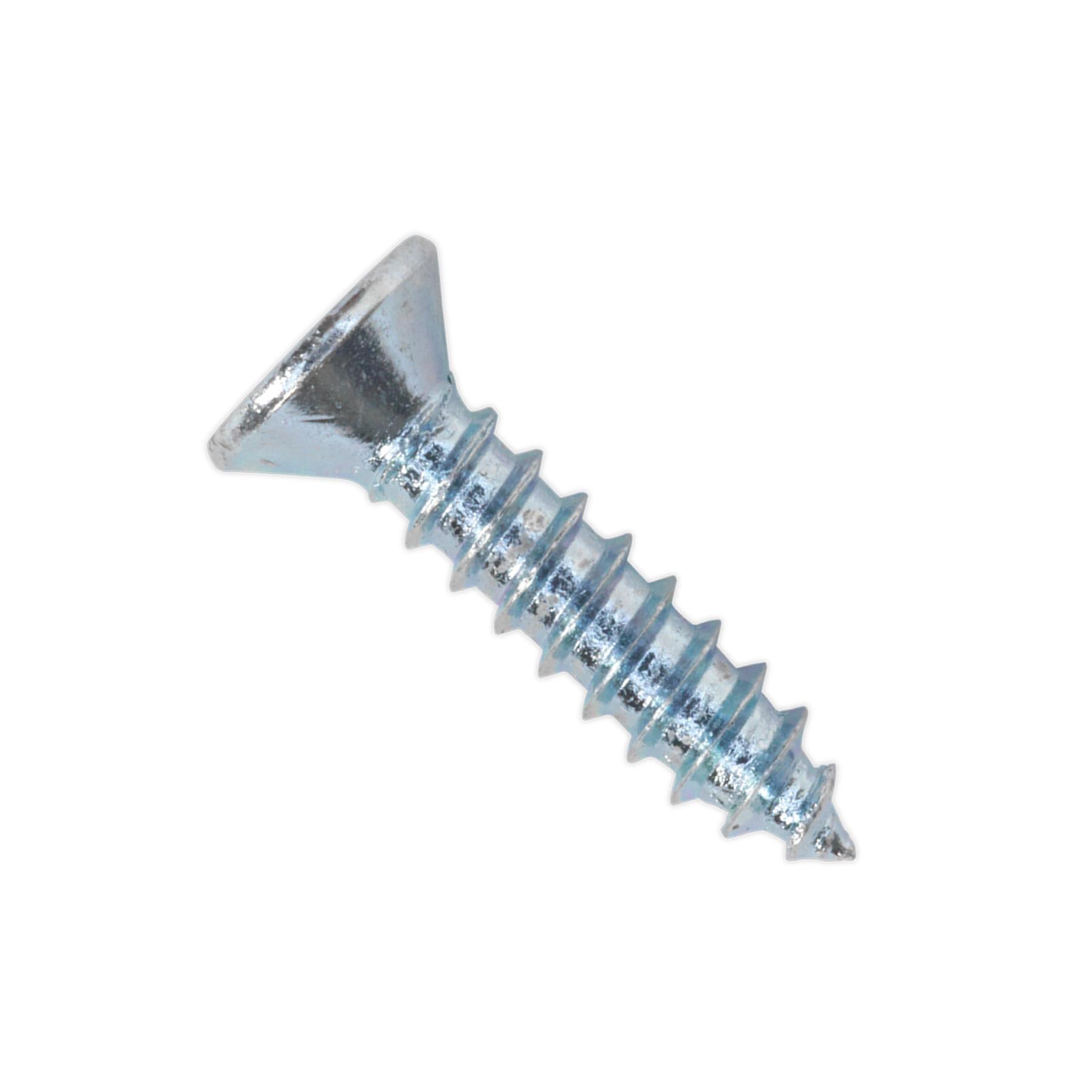 Sealey Self Tapping Screw 3.5 x 16mm Countersunk Pozi Pk of 100