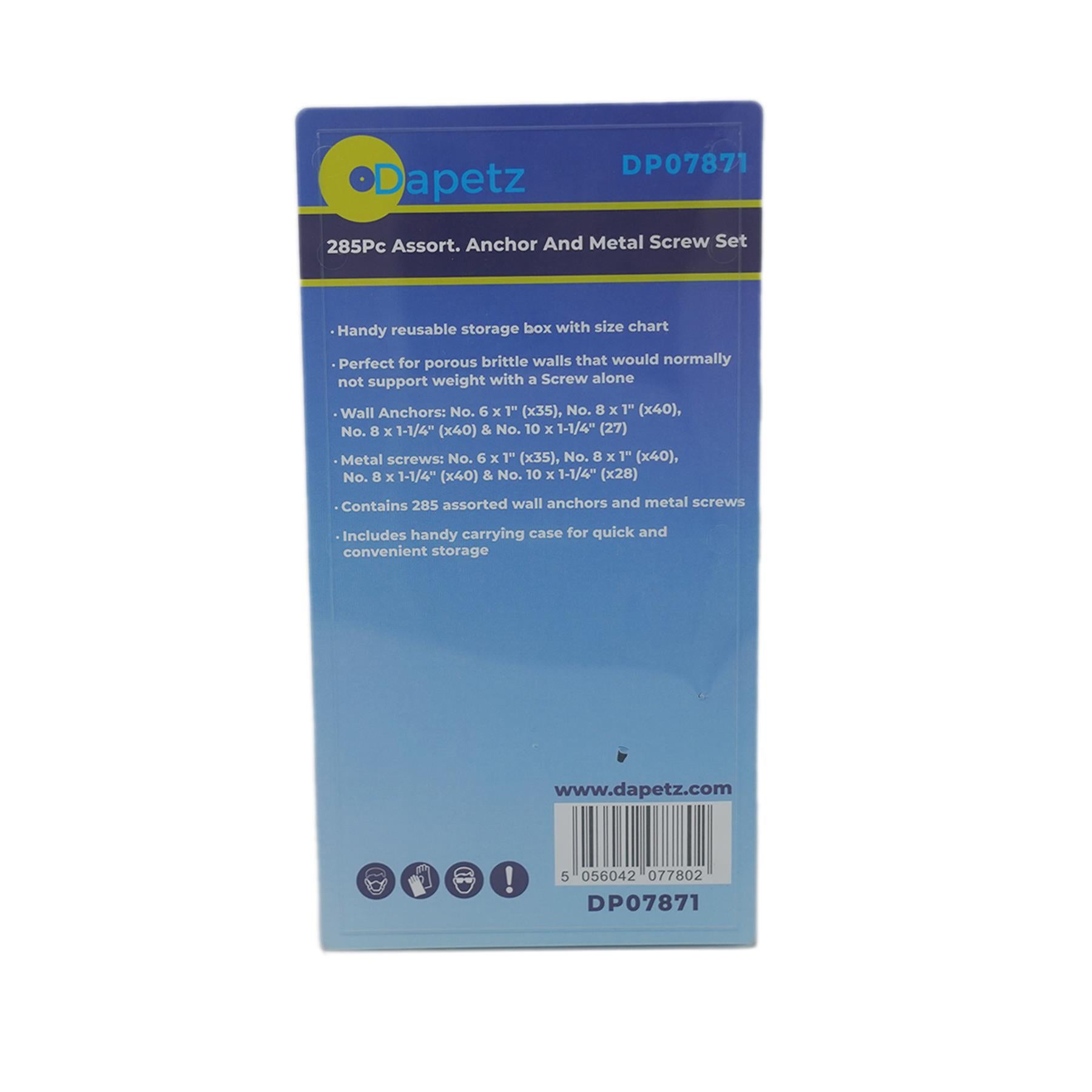 Wall Plugs Assorted Raw Rawl Plugs With Screws 285pc Rawl Plugs And Screws Set