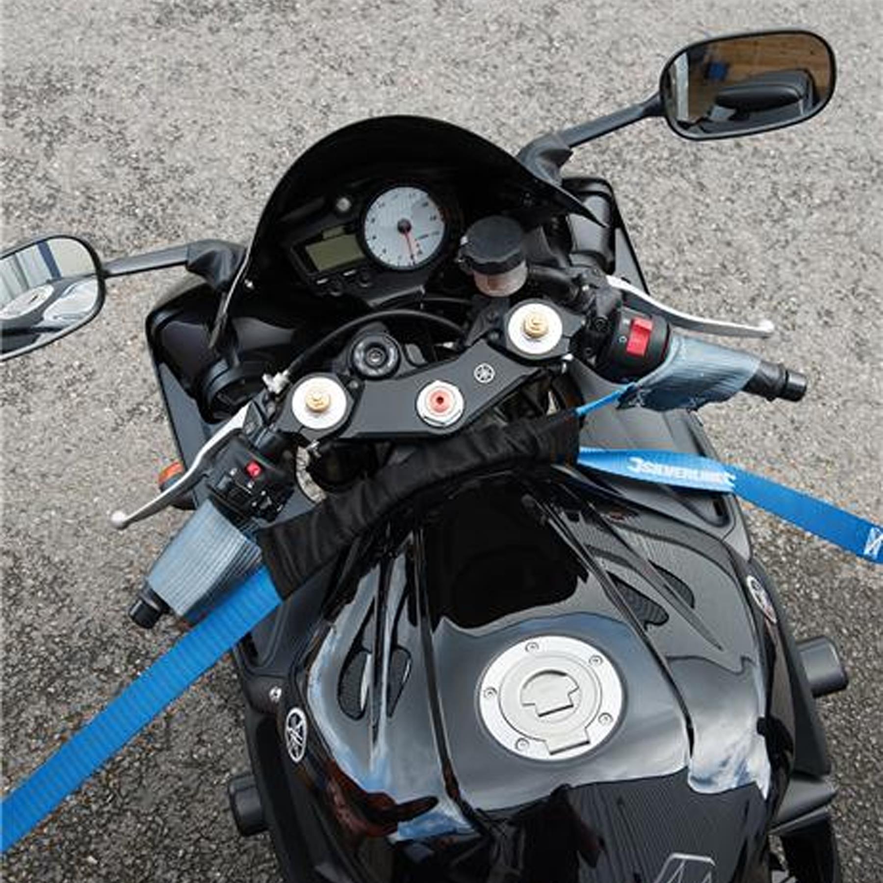 Motorbike Handlebar Tie-Down Strap 900 x35mm With Double Reinforced Loops