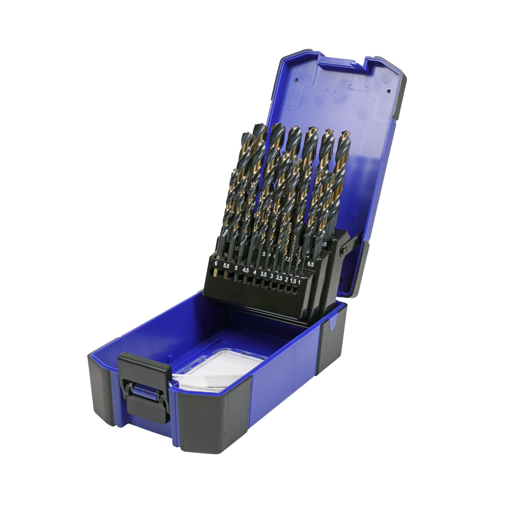 Sealey 25pc Drill Bit Set HSS Tri Point Ø1-13mm Steel Wood Plastic AK4706