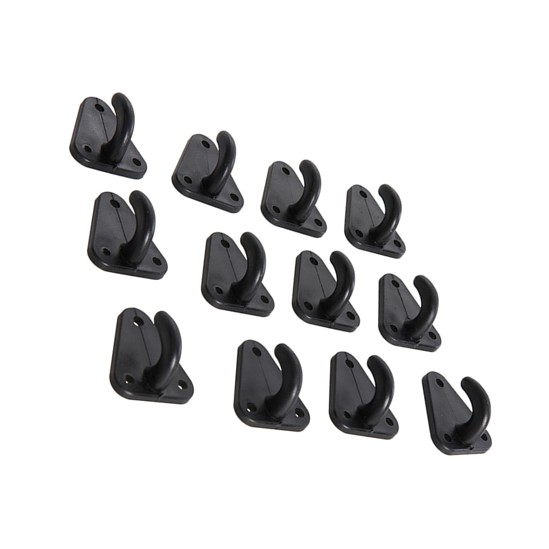 12 x Trailer Net Tarpaulin Hooks Multiuse And Fixings Roof Rack Caravan etc