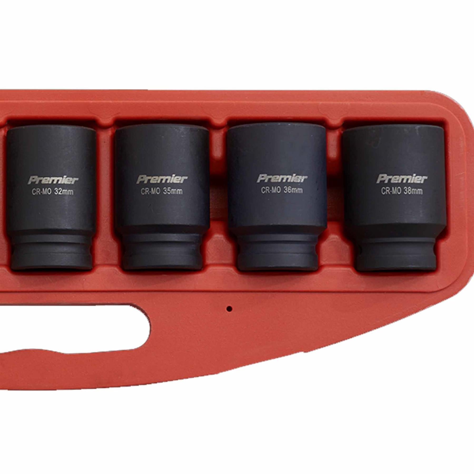 Sealey Impact Socket Set 8pc Deep 3/4"Sq Drive Metric
