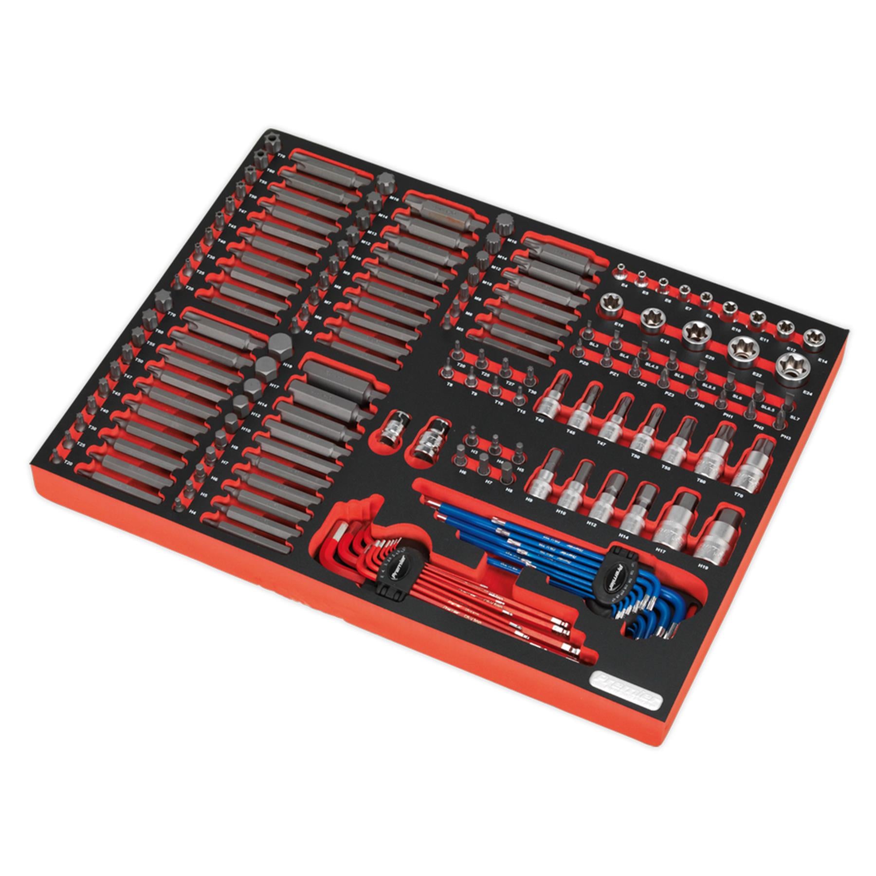 Sealey Tool Tray with Specialised Bits & Sockets 177pc