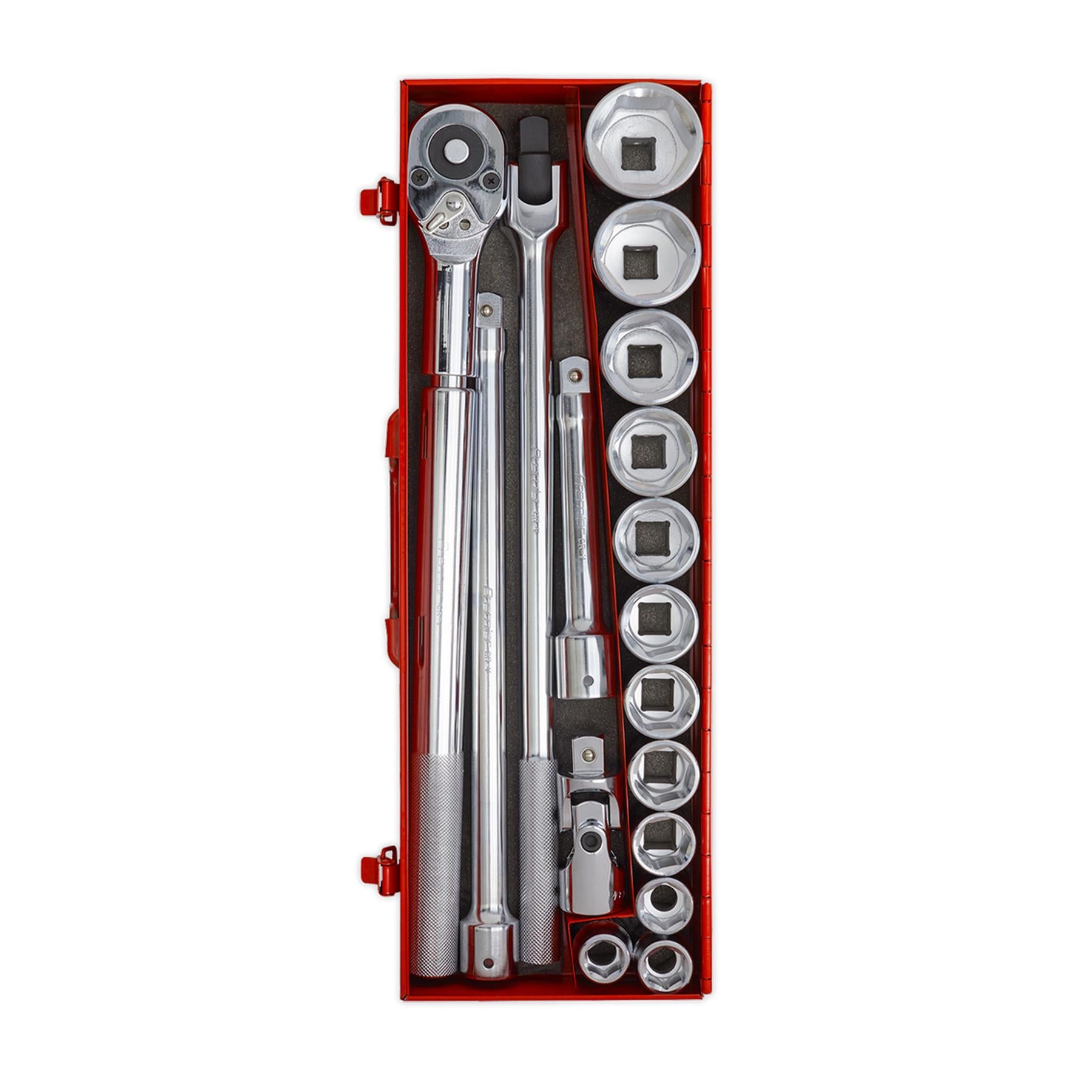 Sealey Socket Set 17pc 3/4"Sq Drive WallDrive Metric Chrome Vanadium Steel