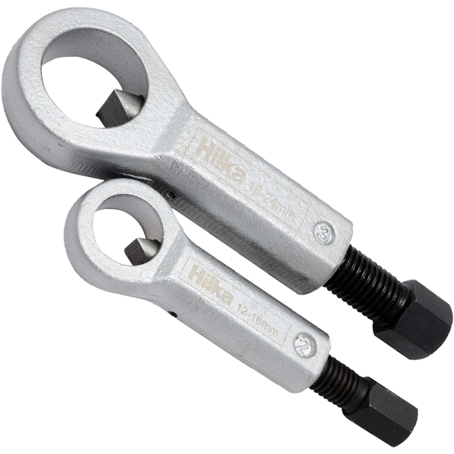Hilka 2pc Nut Splitter Set Remove Broken Corroded Split Stuck Damaged Nuts 12-24