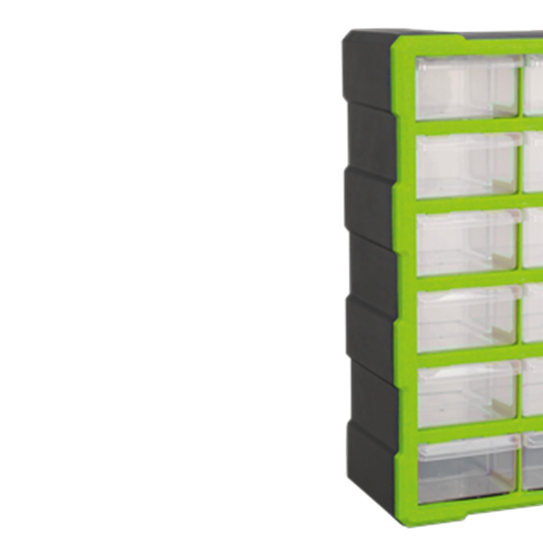 Sealey Cabinet Box 18 Drawer - Hi-Vis Green/Black