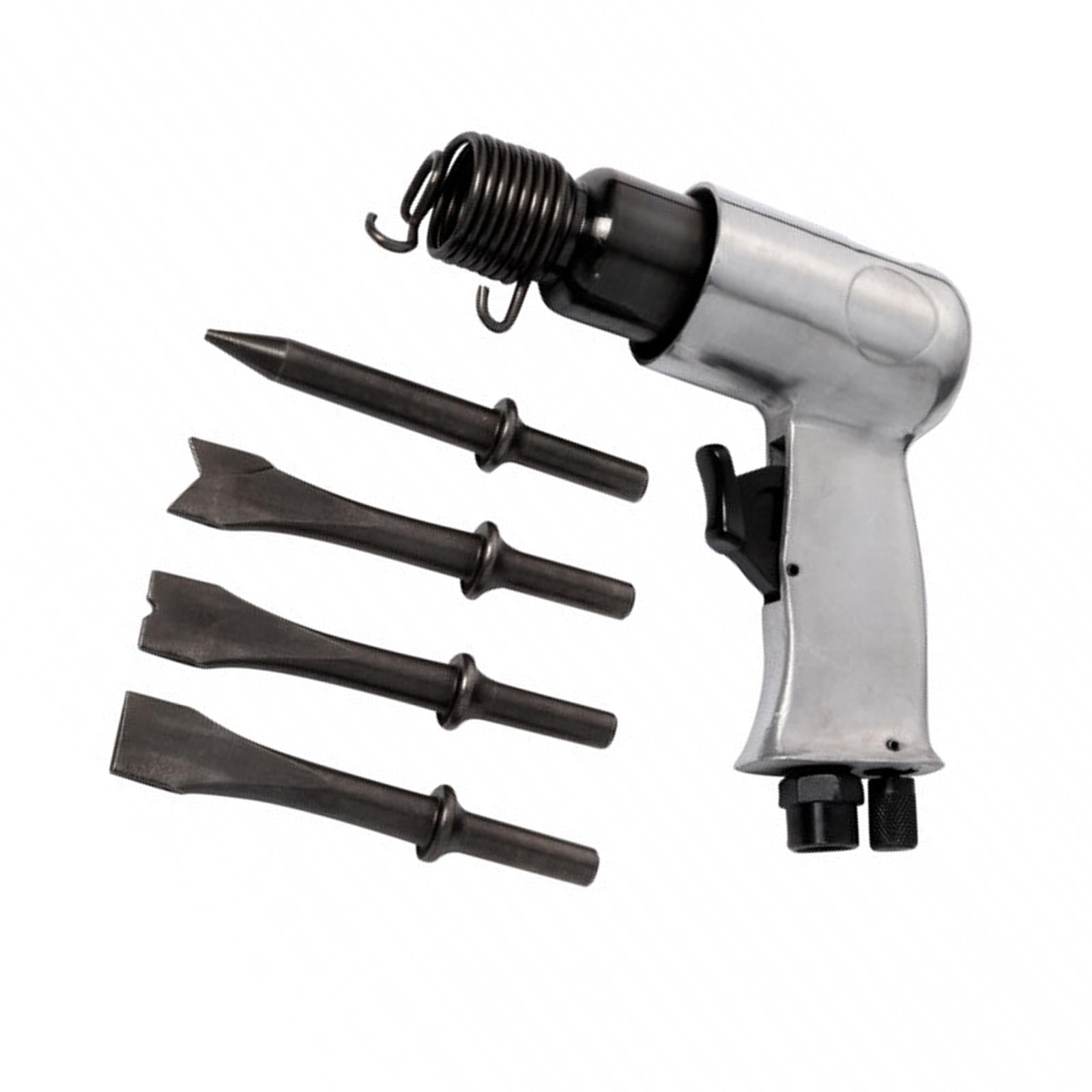 BlueSpot 150mm Heavy Duty Air Hammer Drill & Chisel Set + 4 Chisels 1/4" BSP Punch Cutter