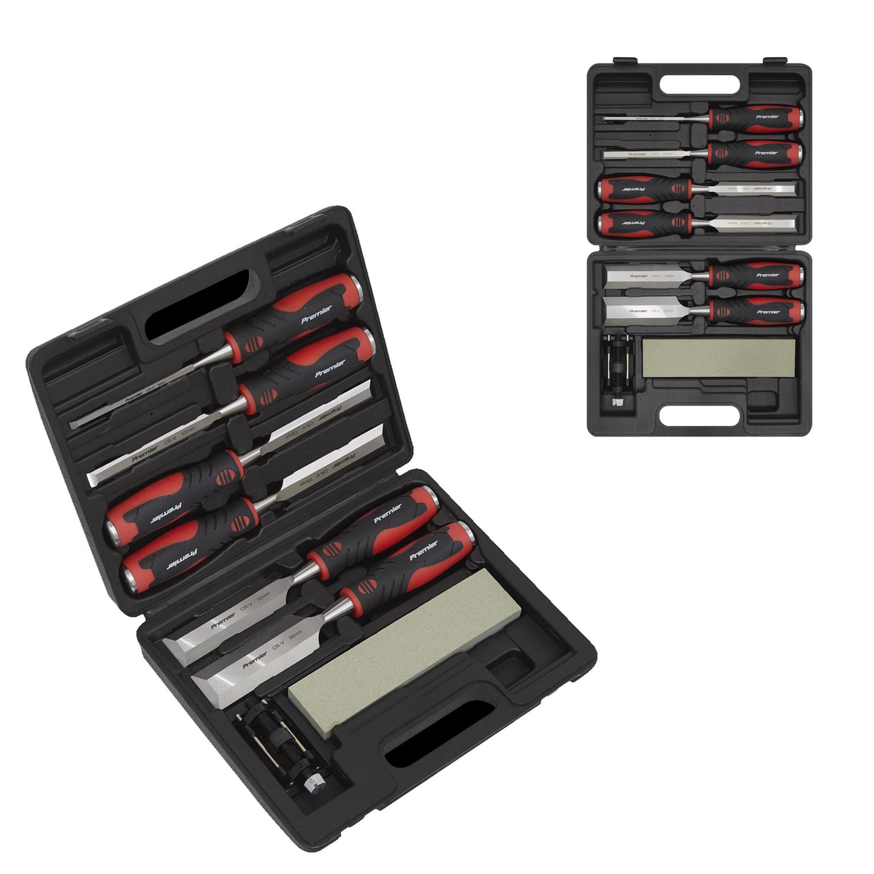 Sealey Hammer-Thru Wood Chisel 8pc Set