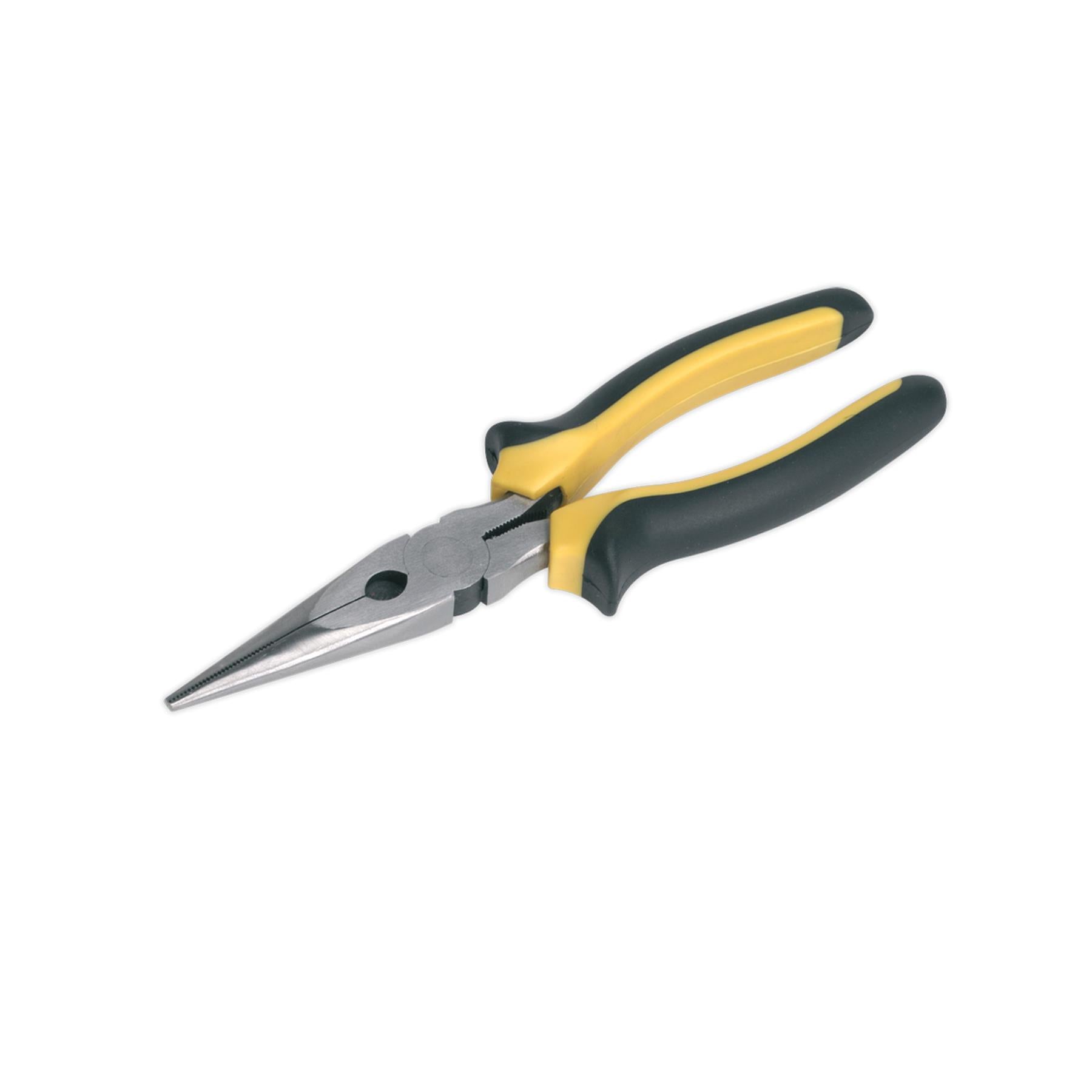 Sealey Long Nose Pliers Comfort Grip 200mm Fully Chromed
