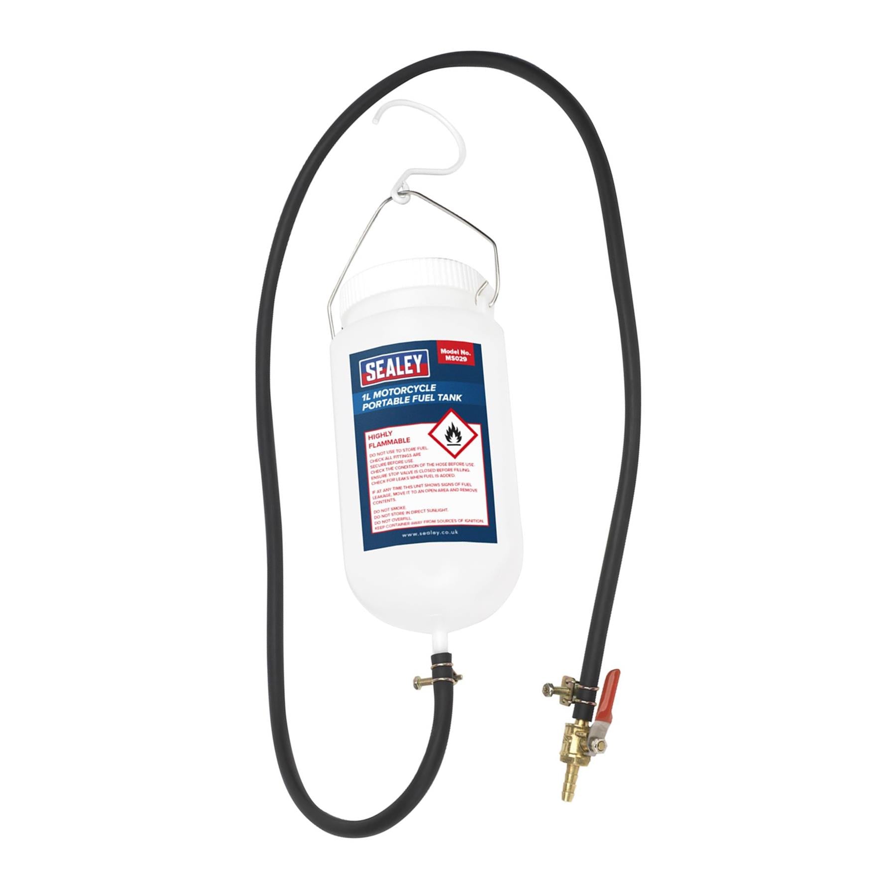 Sealey 1 Litre Motorcycle Remote Portable Fuel Tank