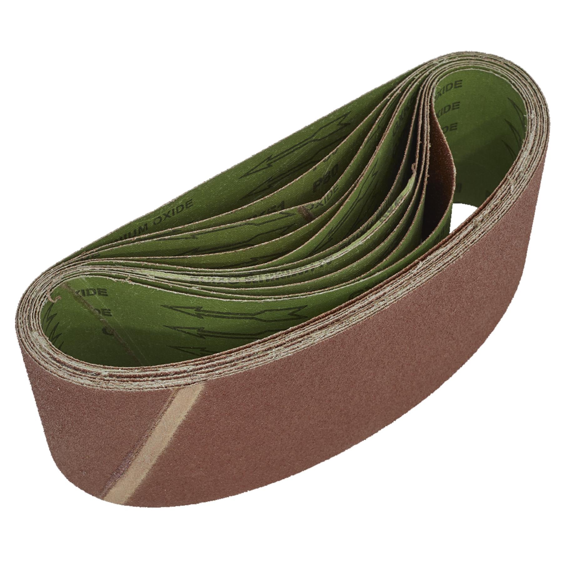 Sealey Sanding Belt 100 x 610mm 80Grit - Pack of 10