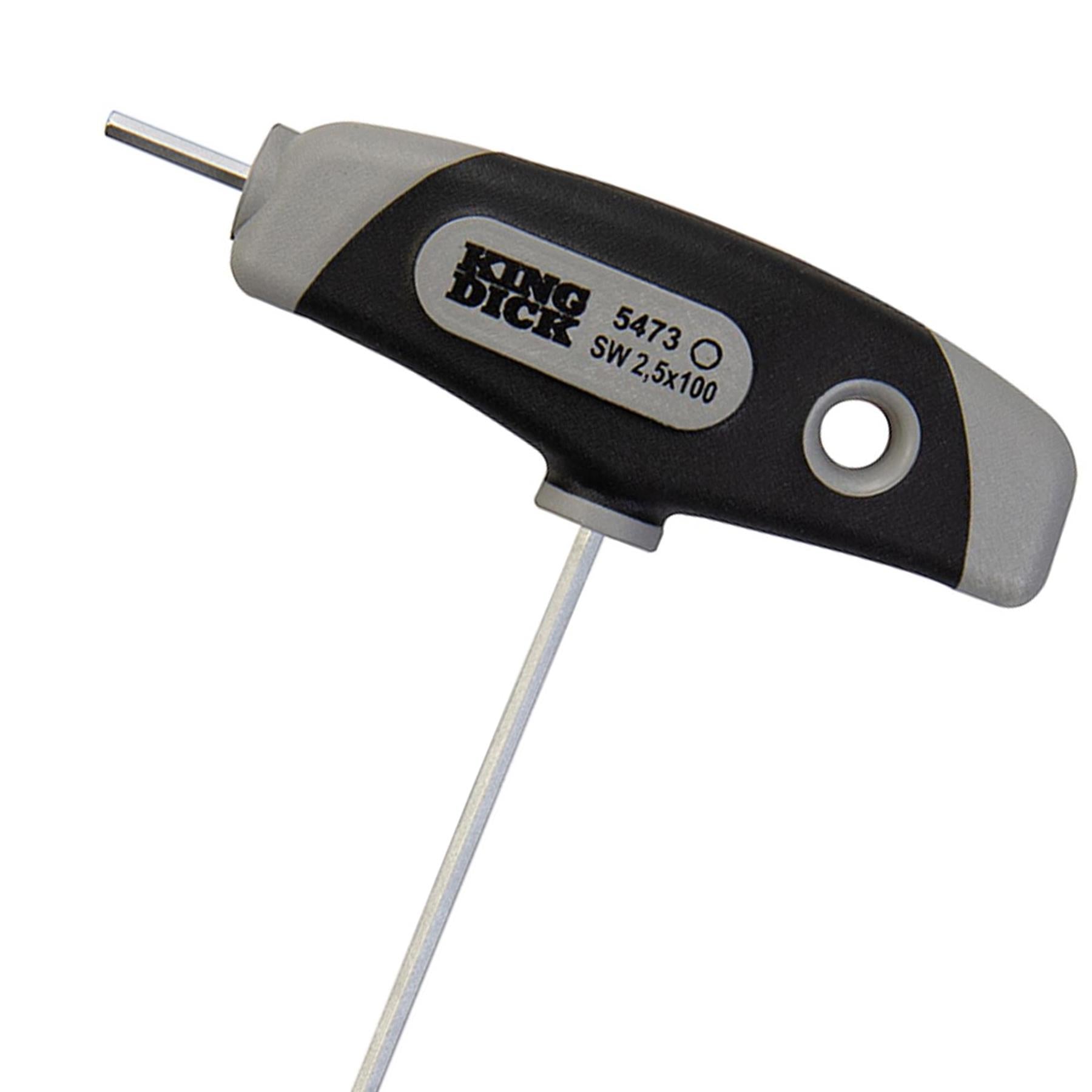 King Dick T Handle Hex Wrench 2.5 X 100mm British Made Sift Grip
