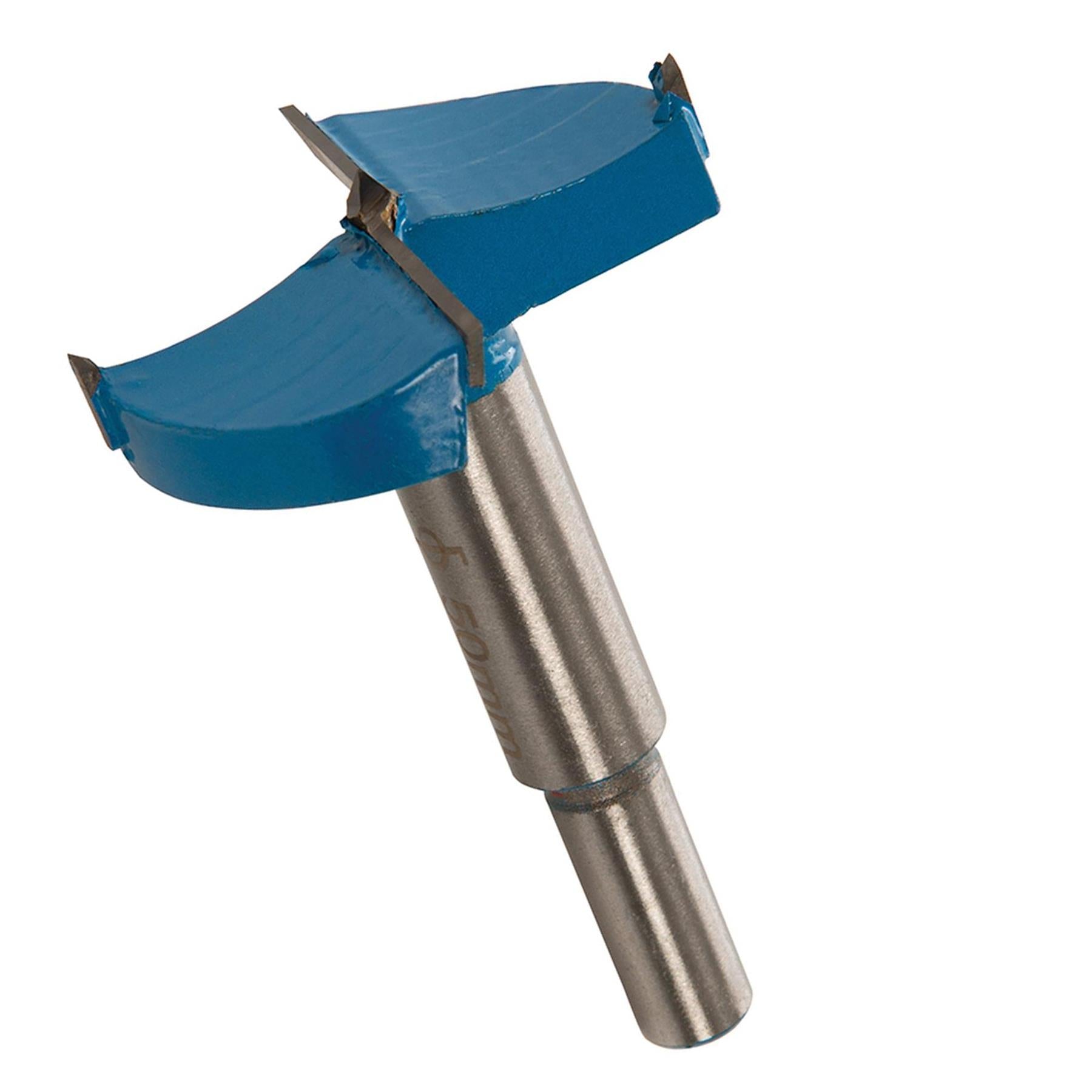 Forstner Drill Bits Hinge Cutter Borning Hole Titanium Coated Drillng Wood 50mm