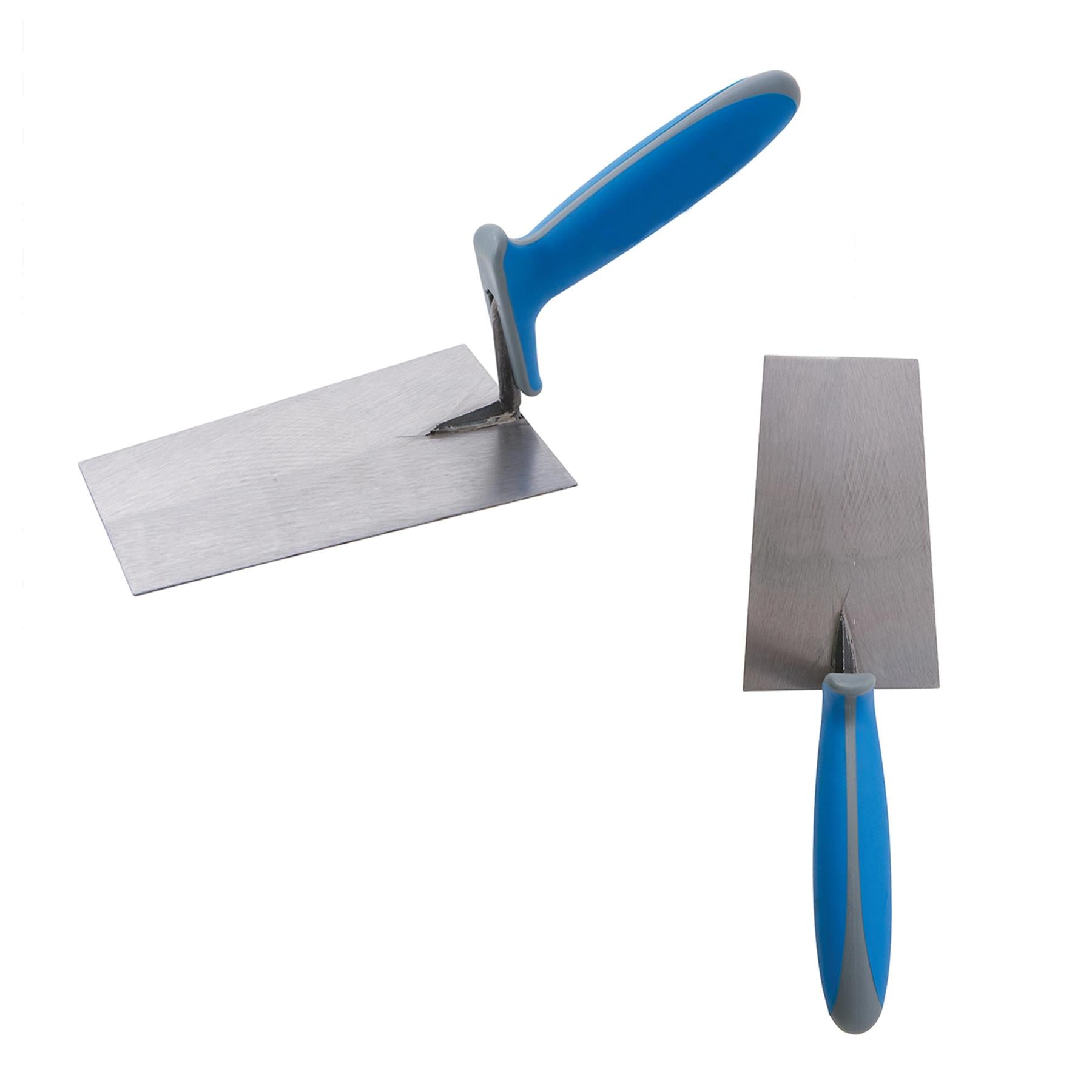 Bucket Trowel Soft-Grip 180mm grabbing wet cement or adhesive from bucket