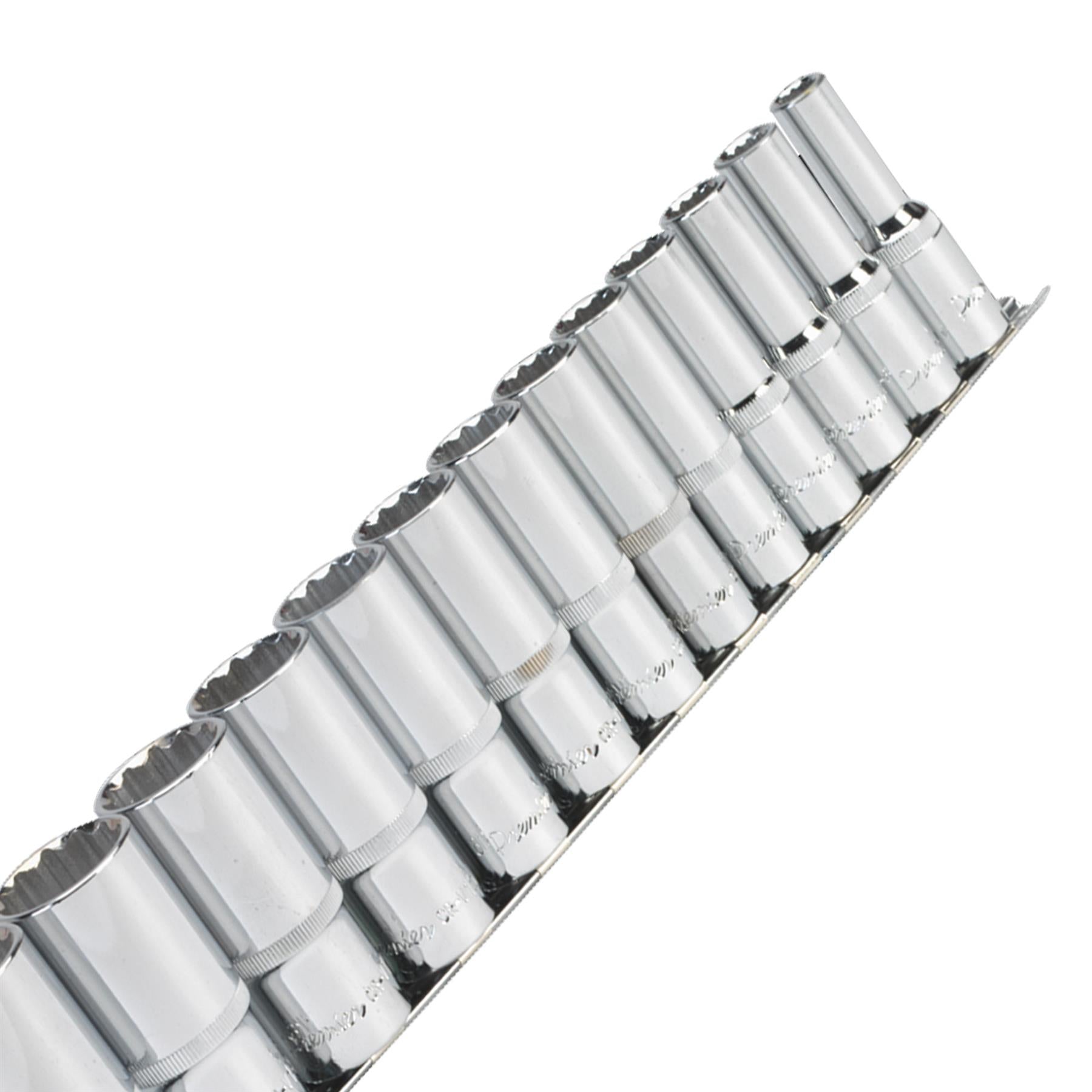 Sealey Socket Set 13pc 1/2"Sq Drive 12pt Deep WallDrive Imperial