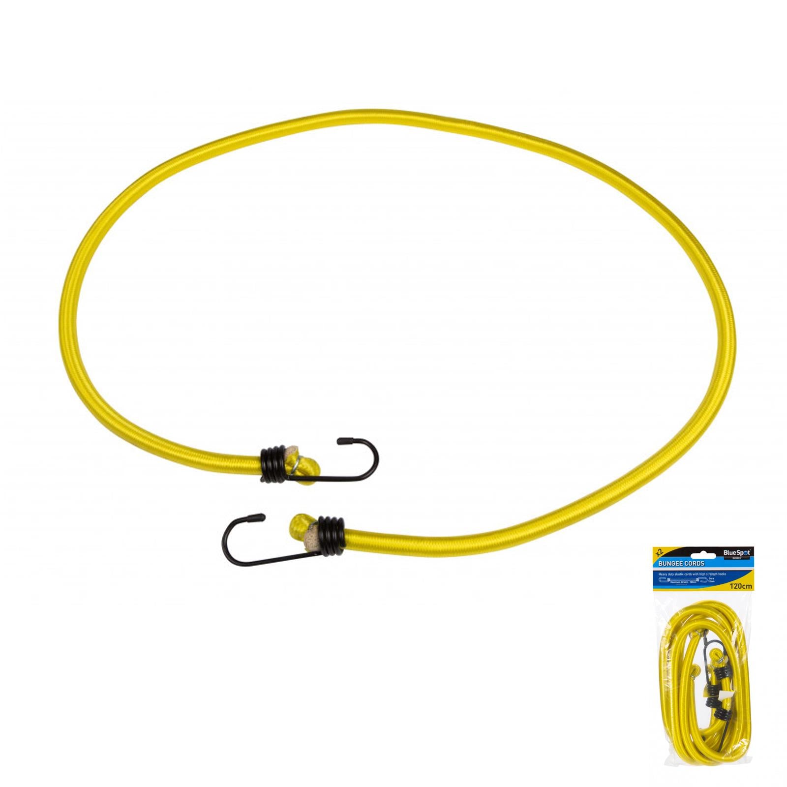 BlueSpot Tools Heavy Duty Industrial Bungee Straps 48" 120cm 2pc