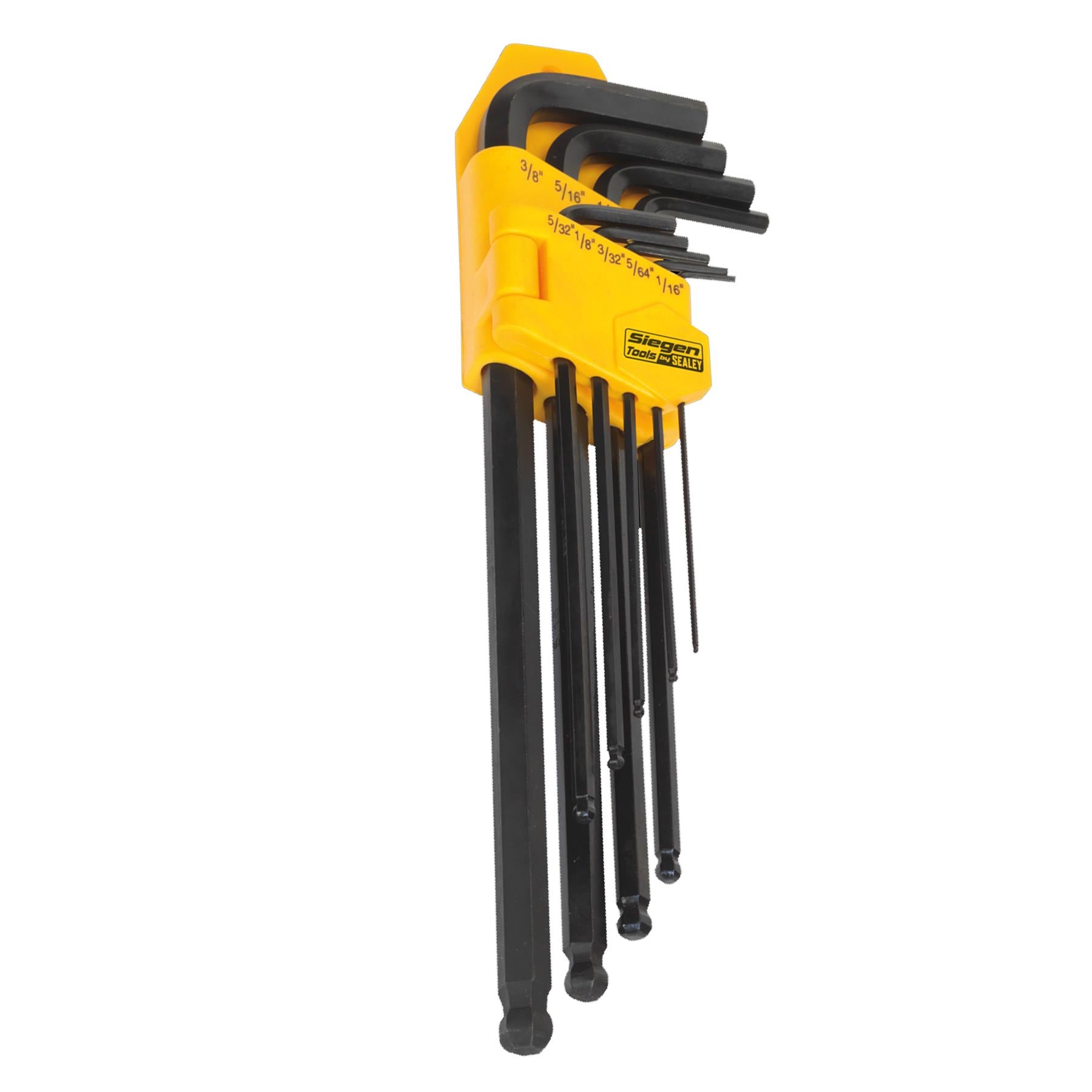Sealey Ball-End Hex Key Set 9pc Extra-Long Imperial