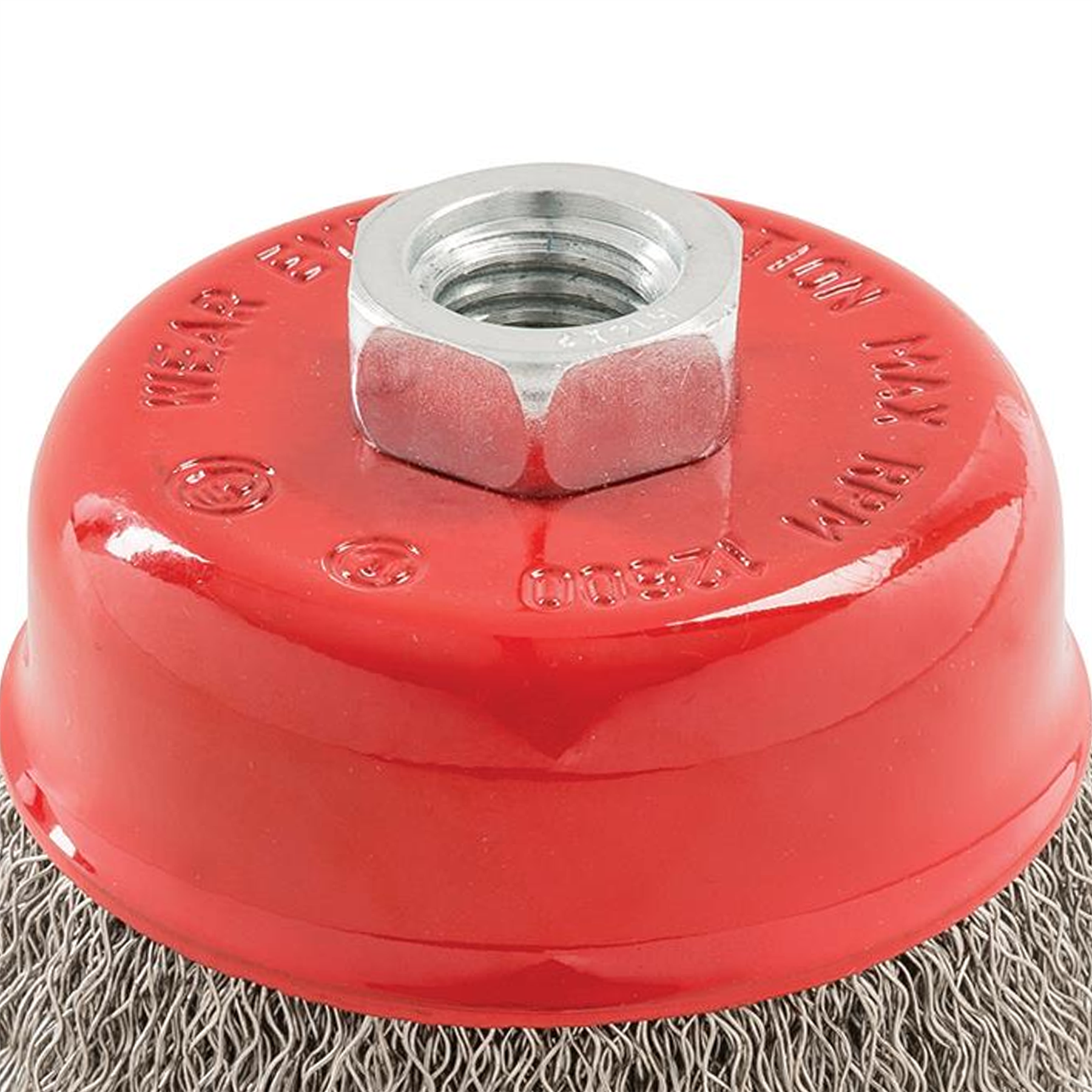 Stainless Steel Crimp Cup 75mm Wire Brush M14 Rust Removal Heavy Duty Kit