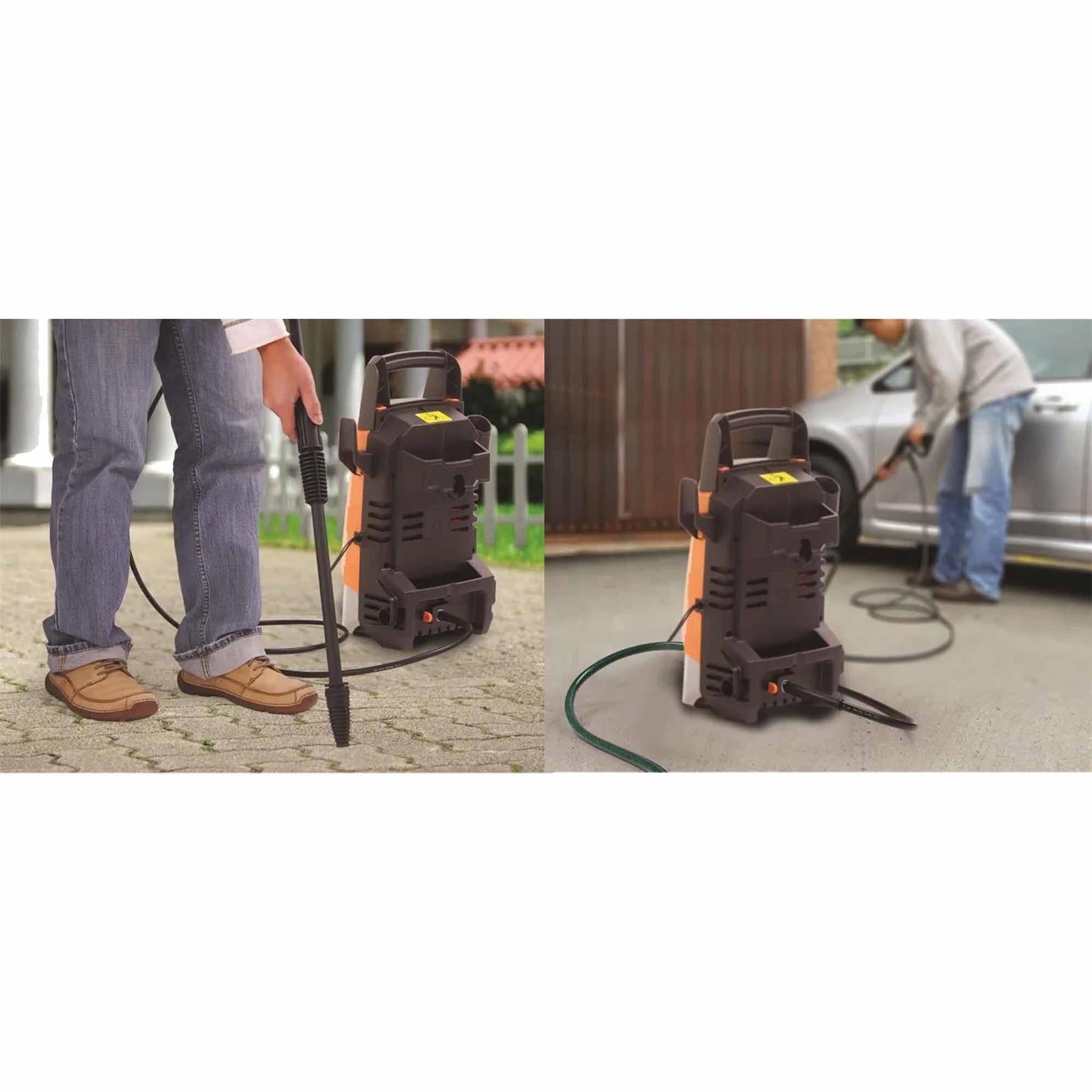 1400W Pressure Washer 100 Bar Pressure Water Jet Home, Car And Patio Cleaner
