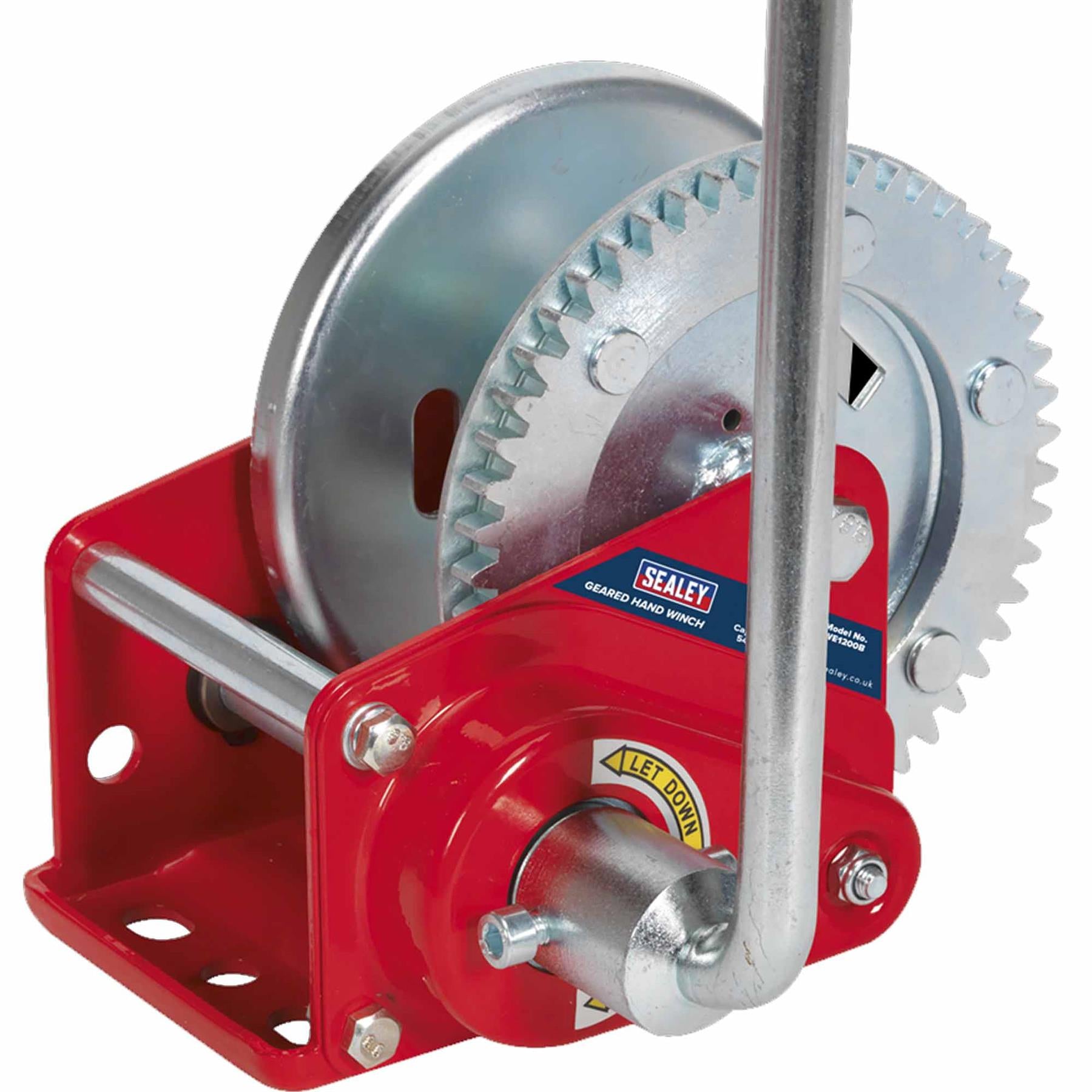 Sealey Geared Hand Winch with Brake 540kg Capacity