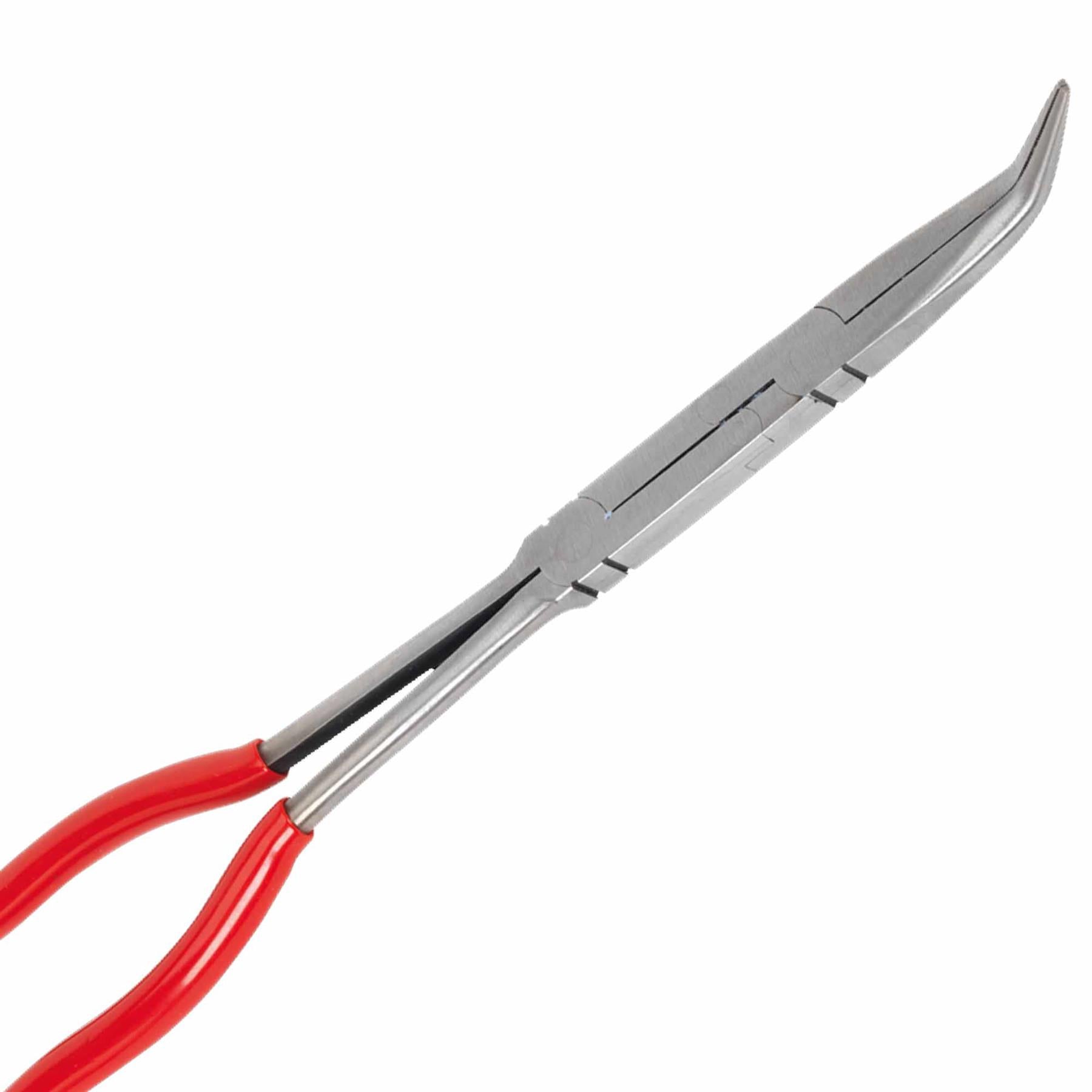 Sealey Needle Nose Pliers 45° Double Joint Long Reach 335mm