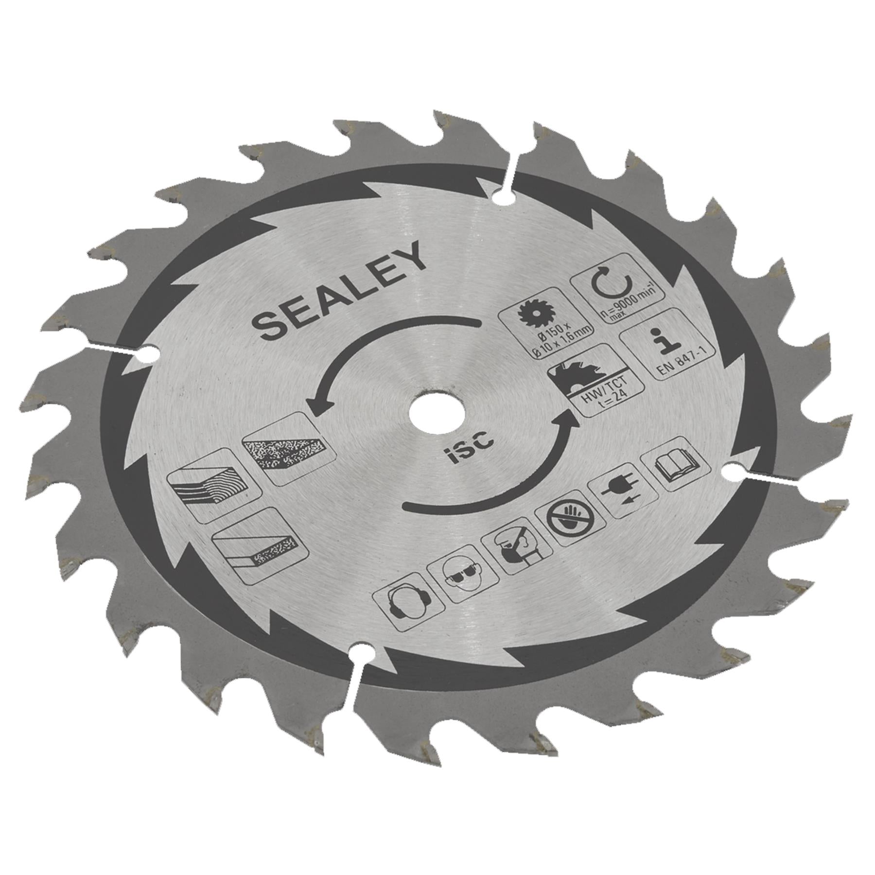 Sealey Cut-Off Saw Blade 150 x 1.6mm/10mm 24tpu