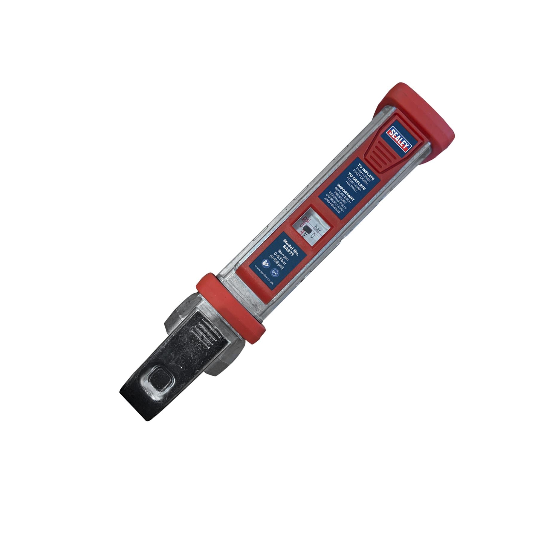 Sealey Tyre Inflator 0.5m Hose with Twin Push-on Chuck