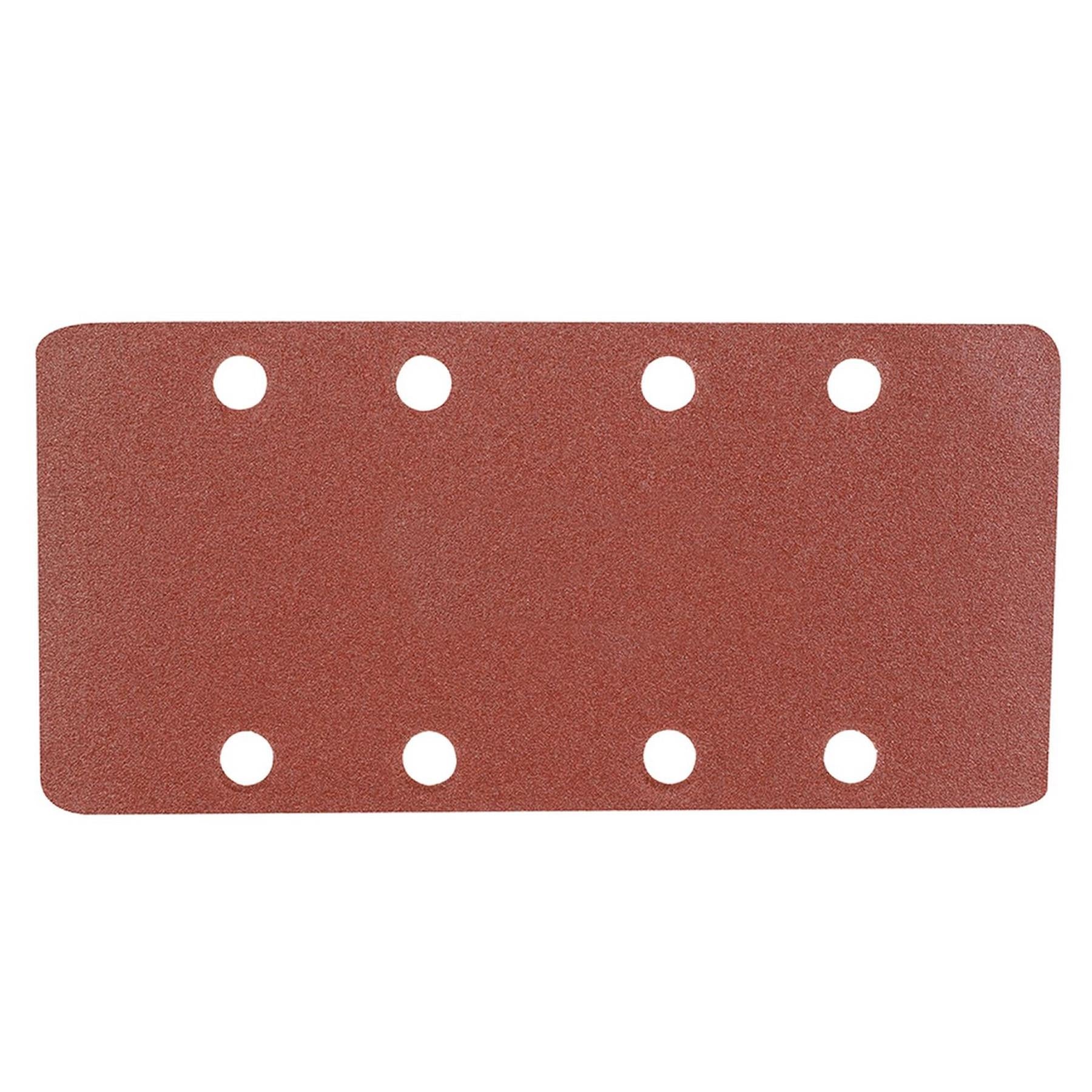 10 x 1/3 Punched Sanding Sheets, 93 x 190mm Sandpaper Pads Sander Hook and Loop 120 Grit