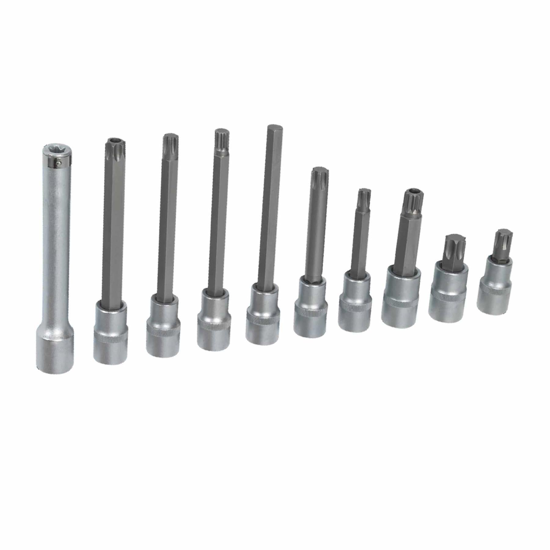 Sealey Head Bolt Socket Bit Set 10pc 1/2"Sq Drive