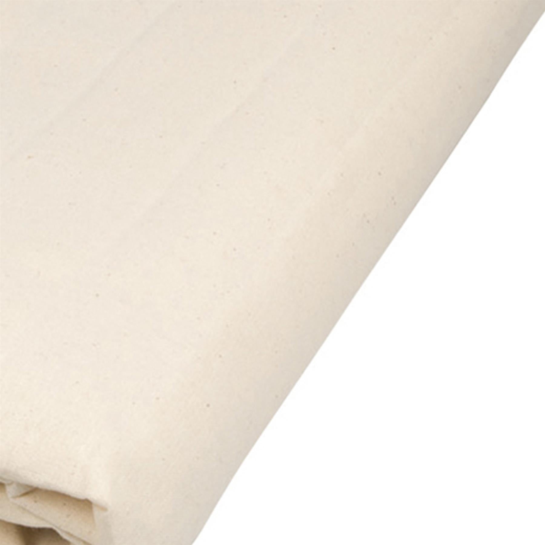 Dust Sheet Premium Coated 3.4 X 2.4M 100% Close-Weave Cotton & Plastic Backing