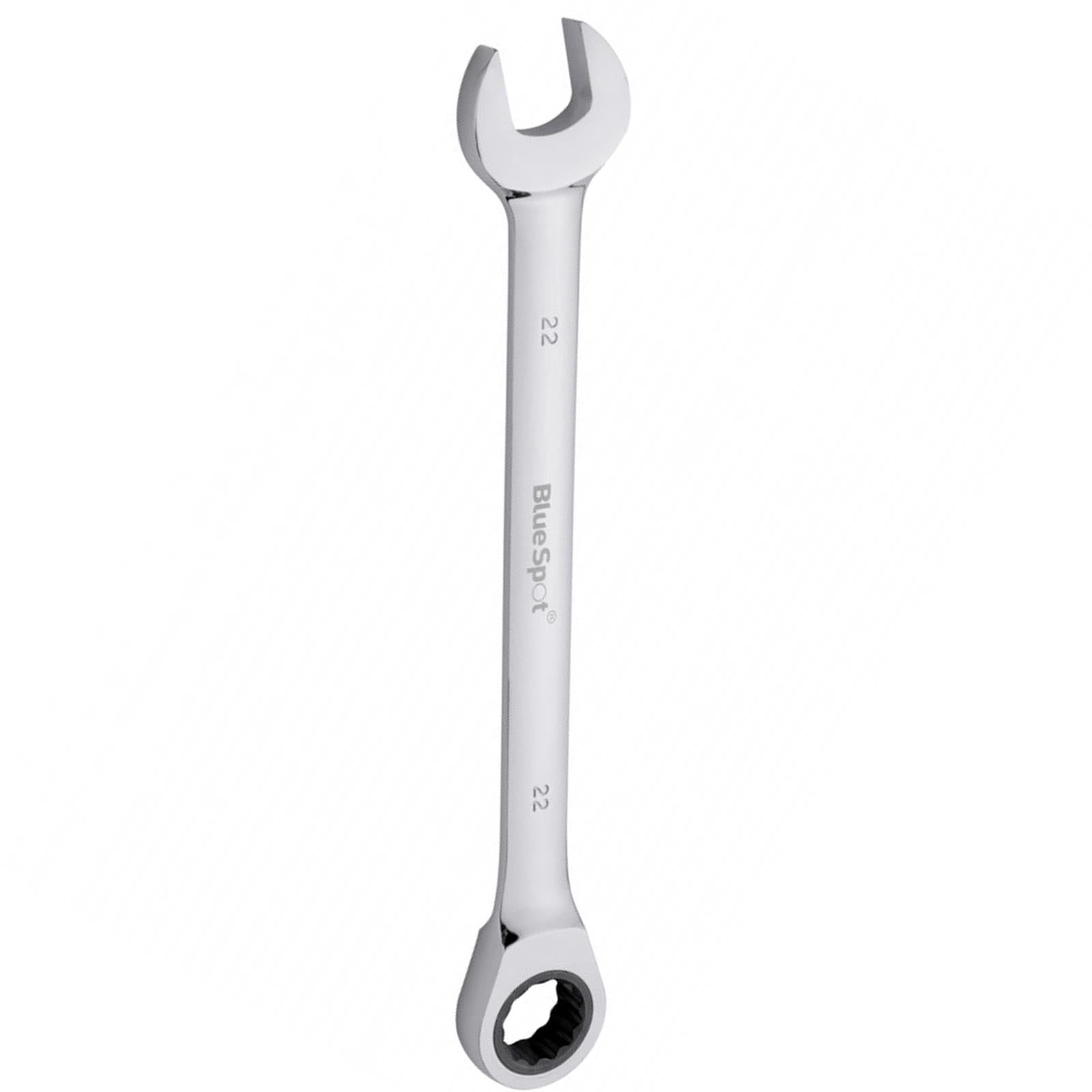 BlueSpot Fixed Head Ratchet Spanner 22mm Metric Chrome Vanadium Spanner