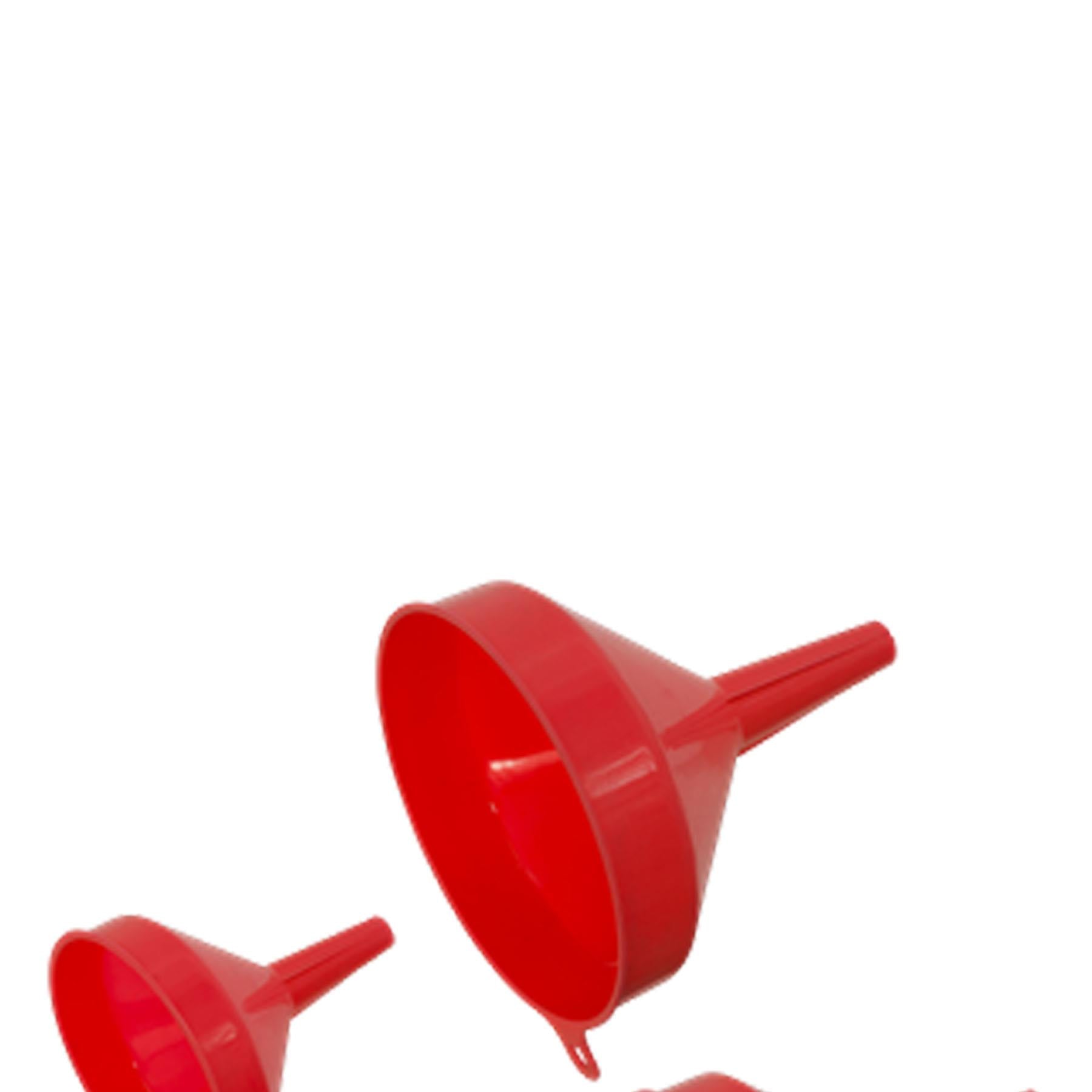 Sealey Funnel Set 4pc Economy Fixed Spout
