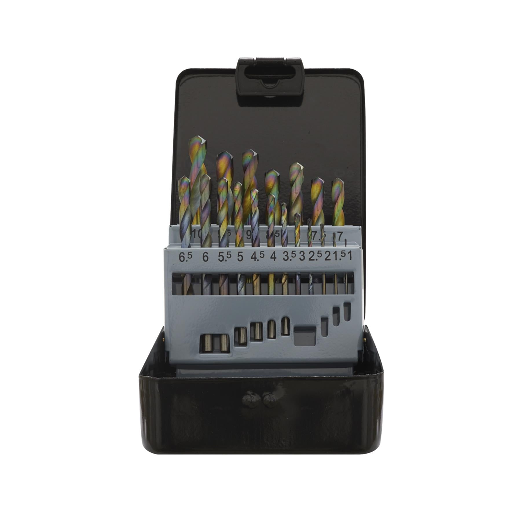 Sealey HSS Drill Bit Set 19pc Edge Ground Metric DIN 338