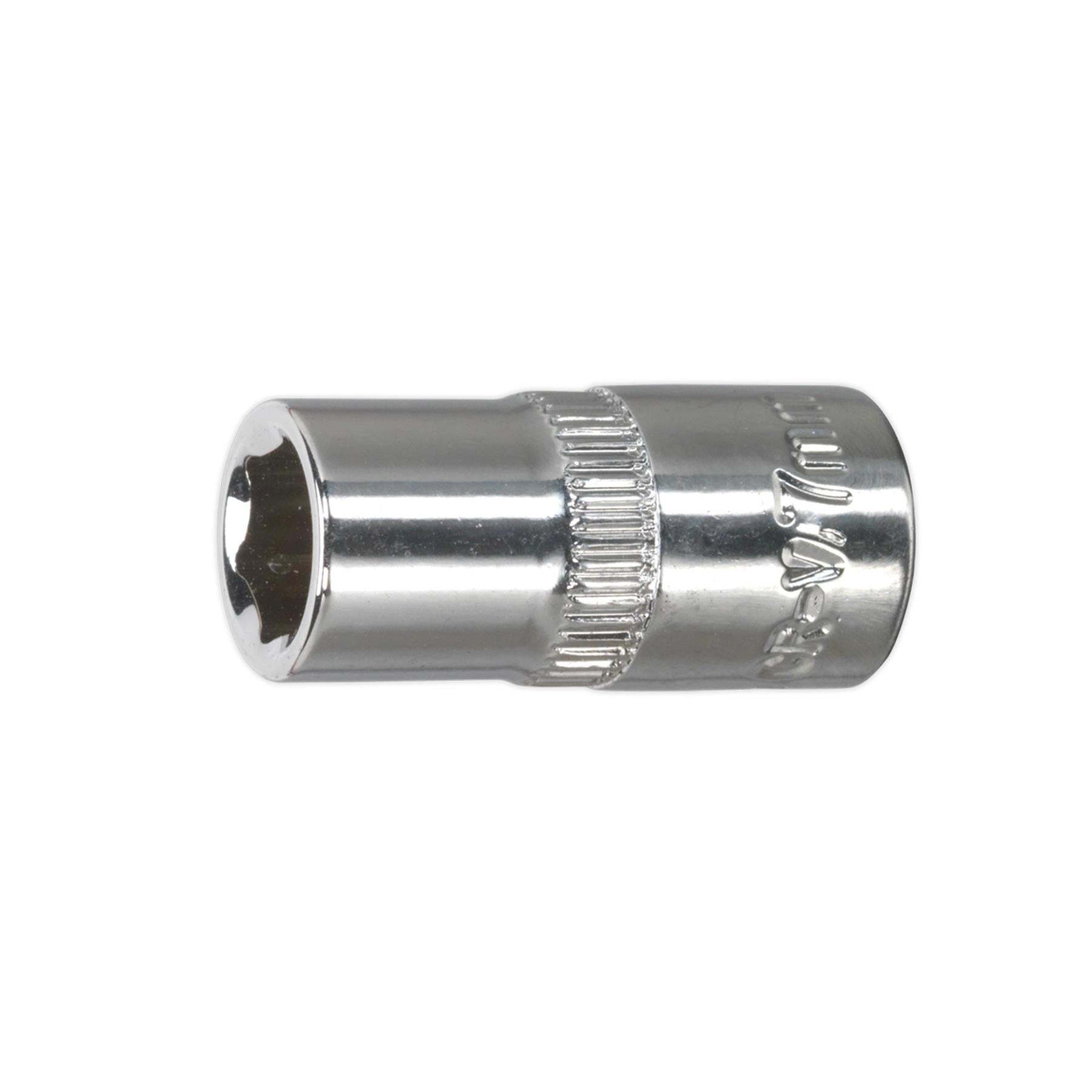 Sealey WallDrive Socket 7mm 1/4"Sq Drive Fully Polished