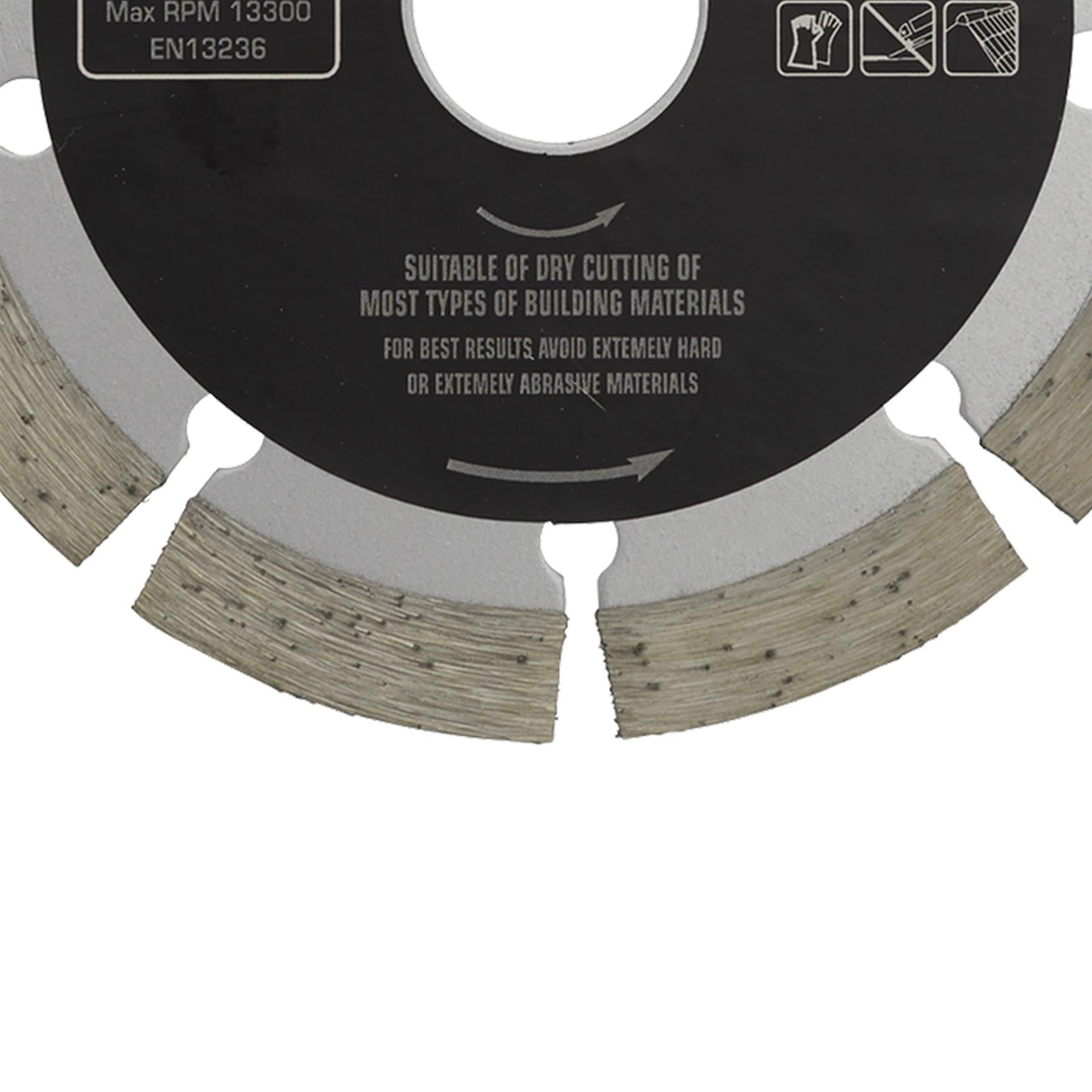 Sealey Silver Easy Cut Diamond Blade Ø115 x 22mm