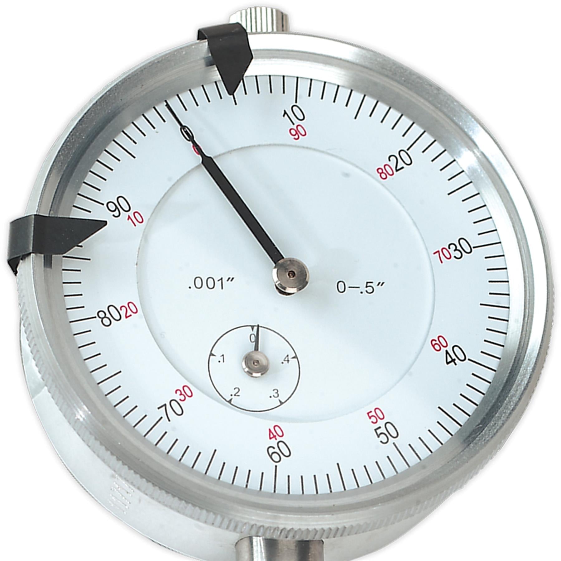 Sealey Dial Gauge Indicator 1/2" Travel Imperial