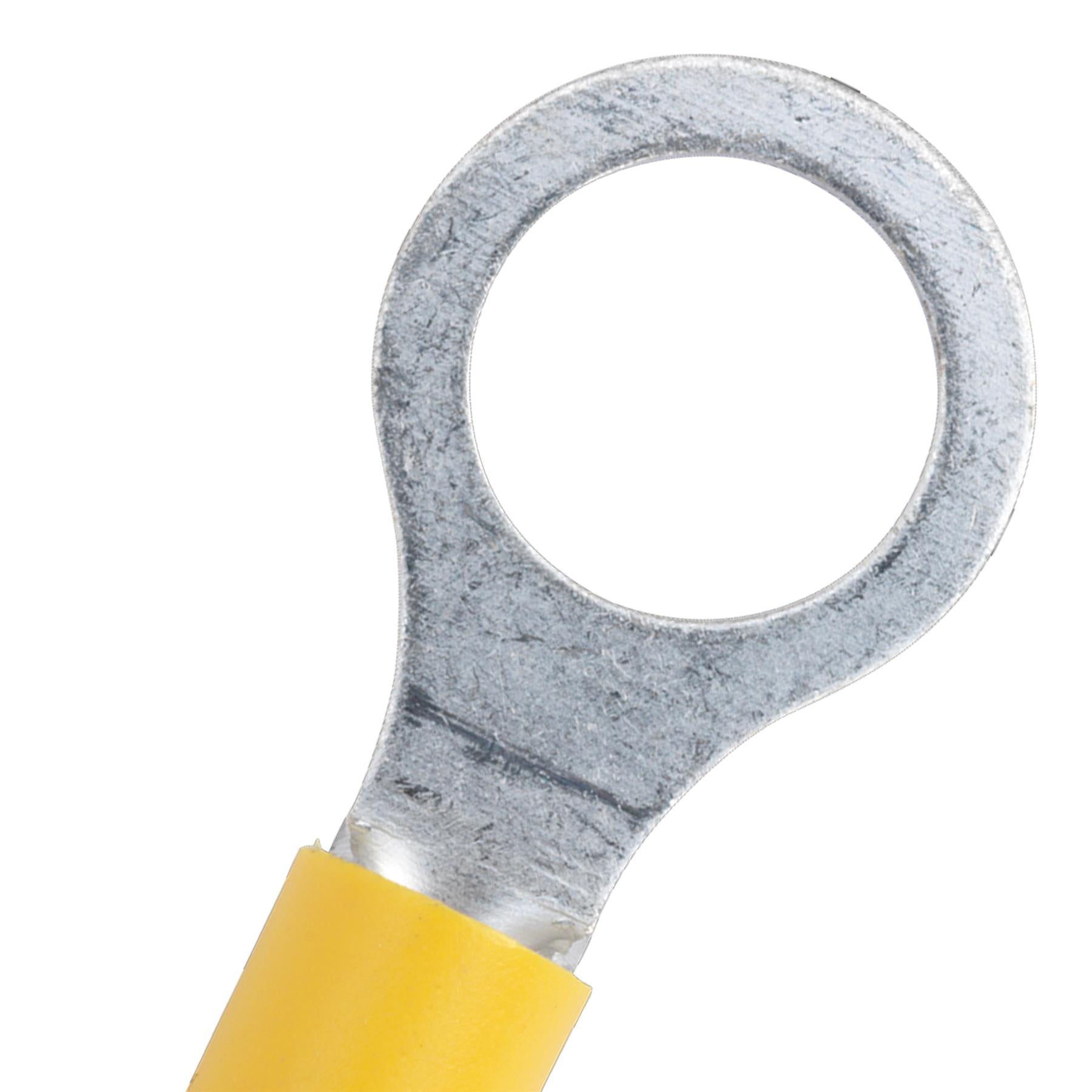 Easy-Entry Ring Terminal 10.5mm (3/8") Yellow Pack of 100 Sealey
