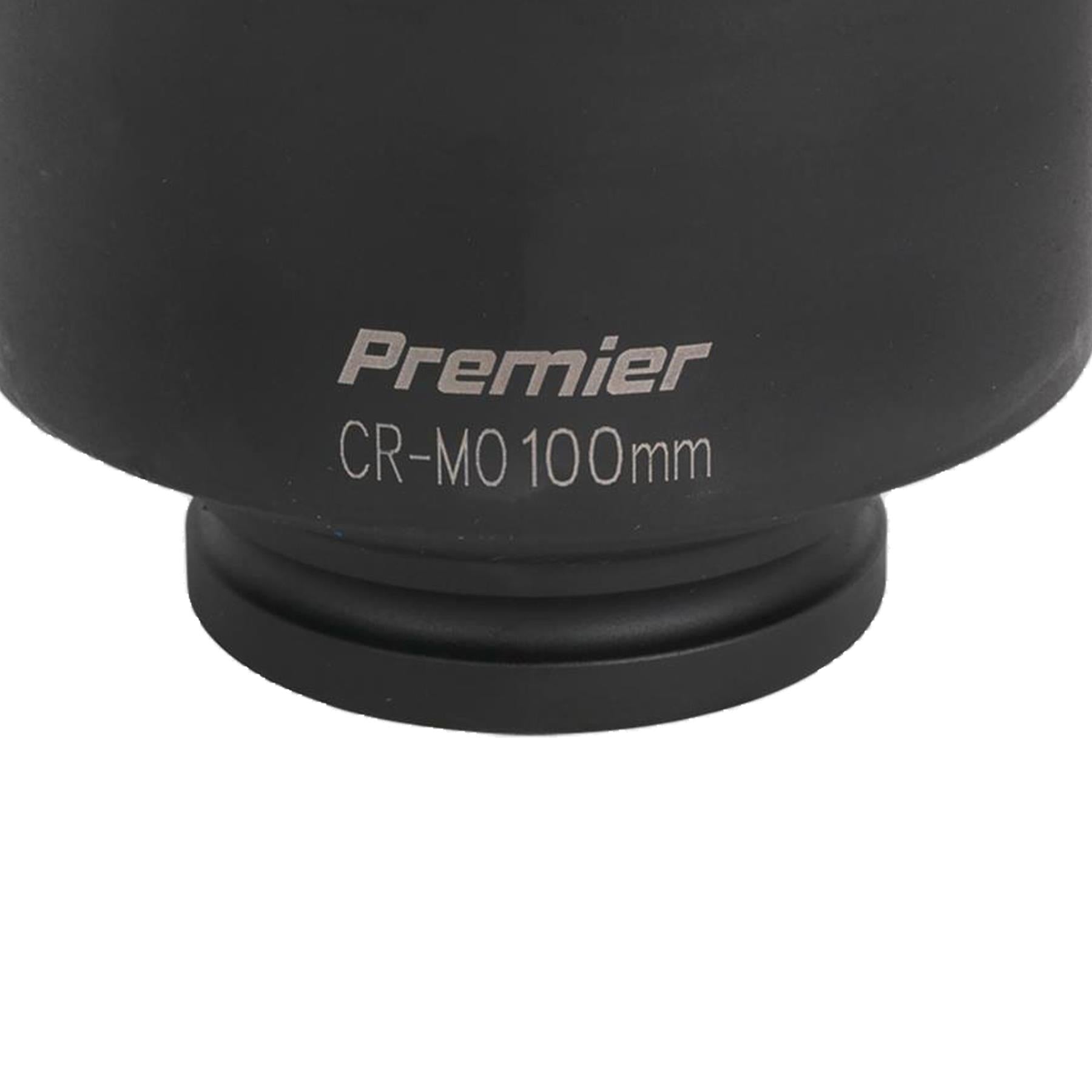 Sealey Impact Socket 100mm 1"Sq Drive Chrome Molybdenum Lifetime Guarantee