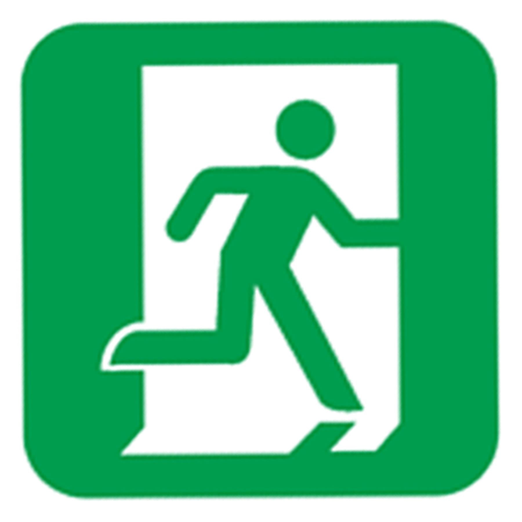 Sealey Safety Sign - Fire Exit Keep Clear - Rigid Plastic-Pk of 10