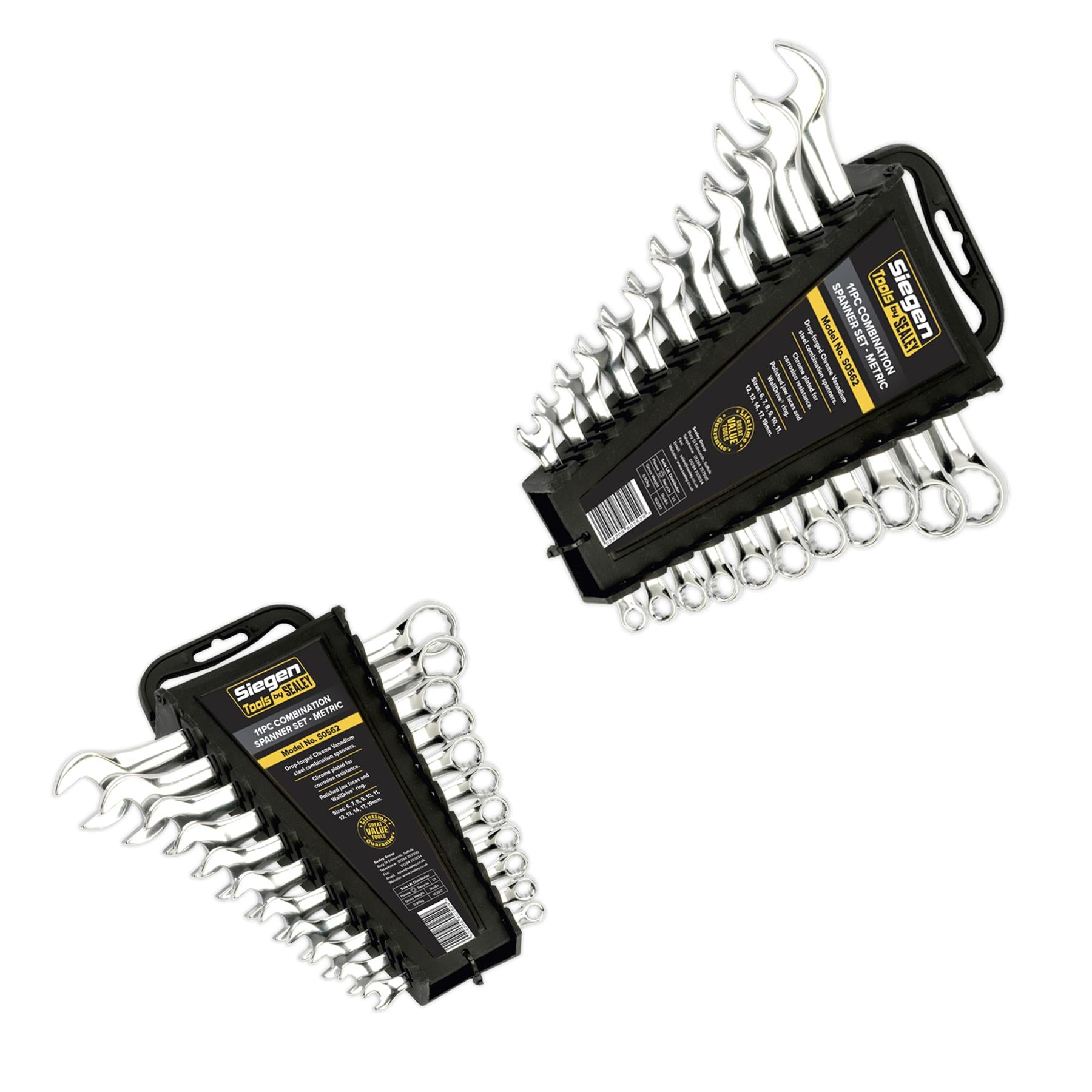 Sealey Combination Spanner Set 11pc Metric