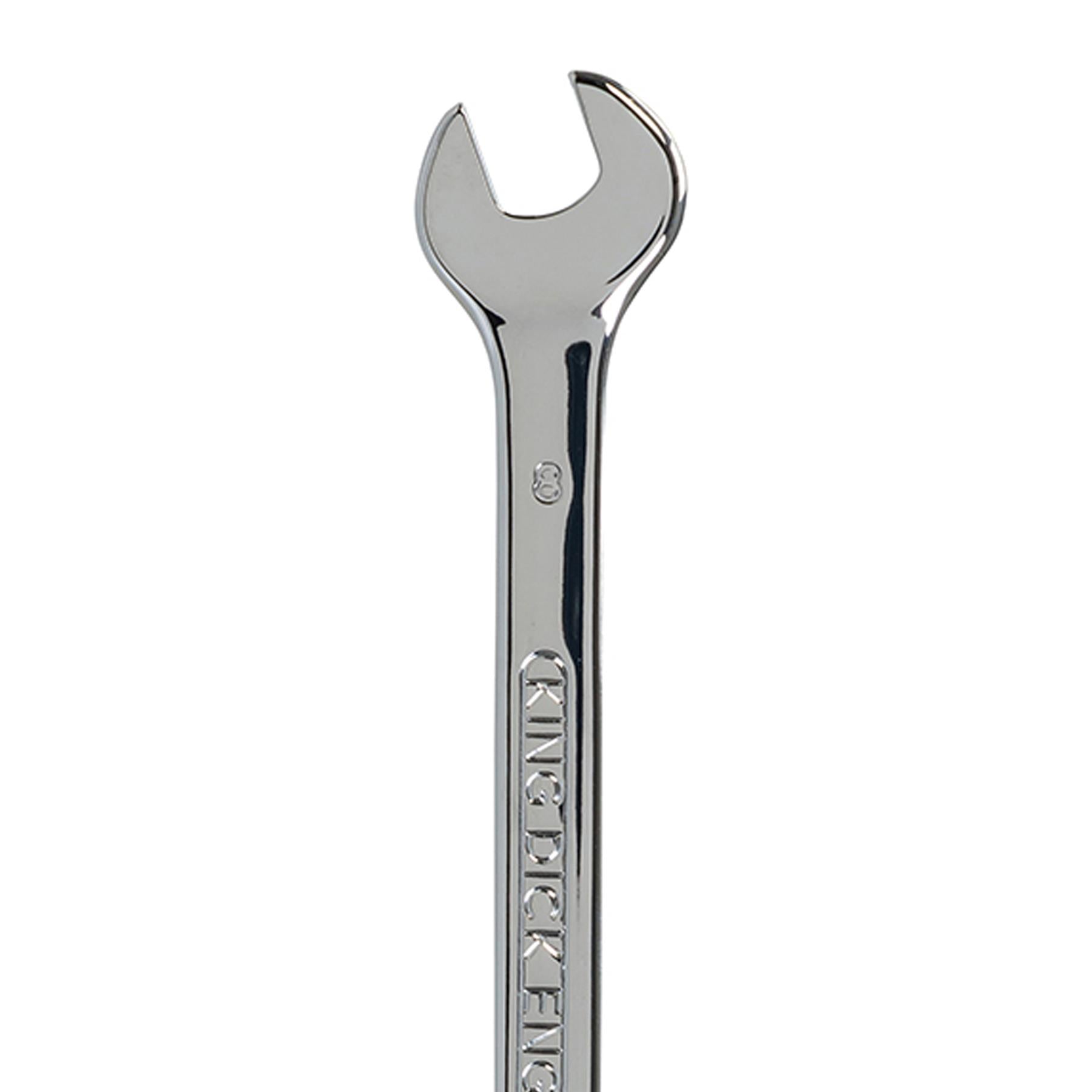 King Dick metric 8 MM polished chrome combination spanner wrenches spanners