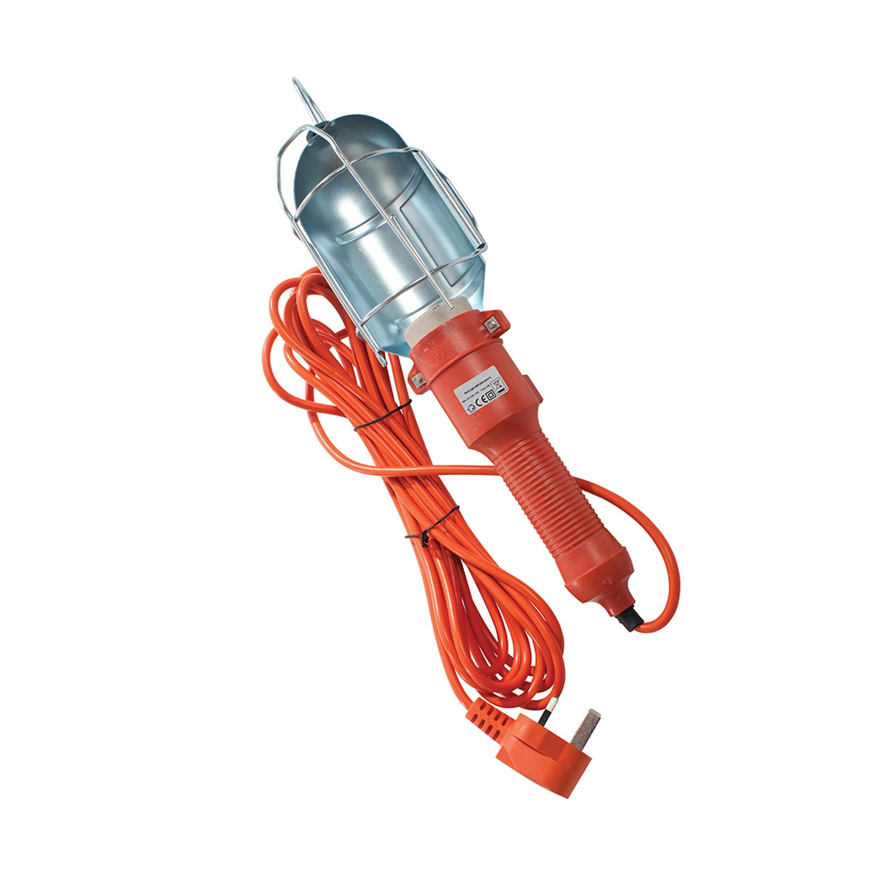 Portable Work Light Inspection Lamp 60W 240V Protective Cage Length 400mm