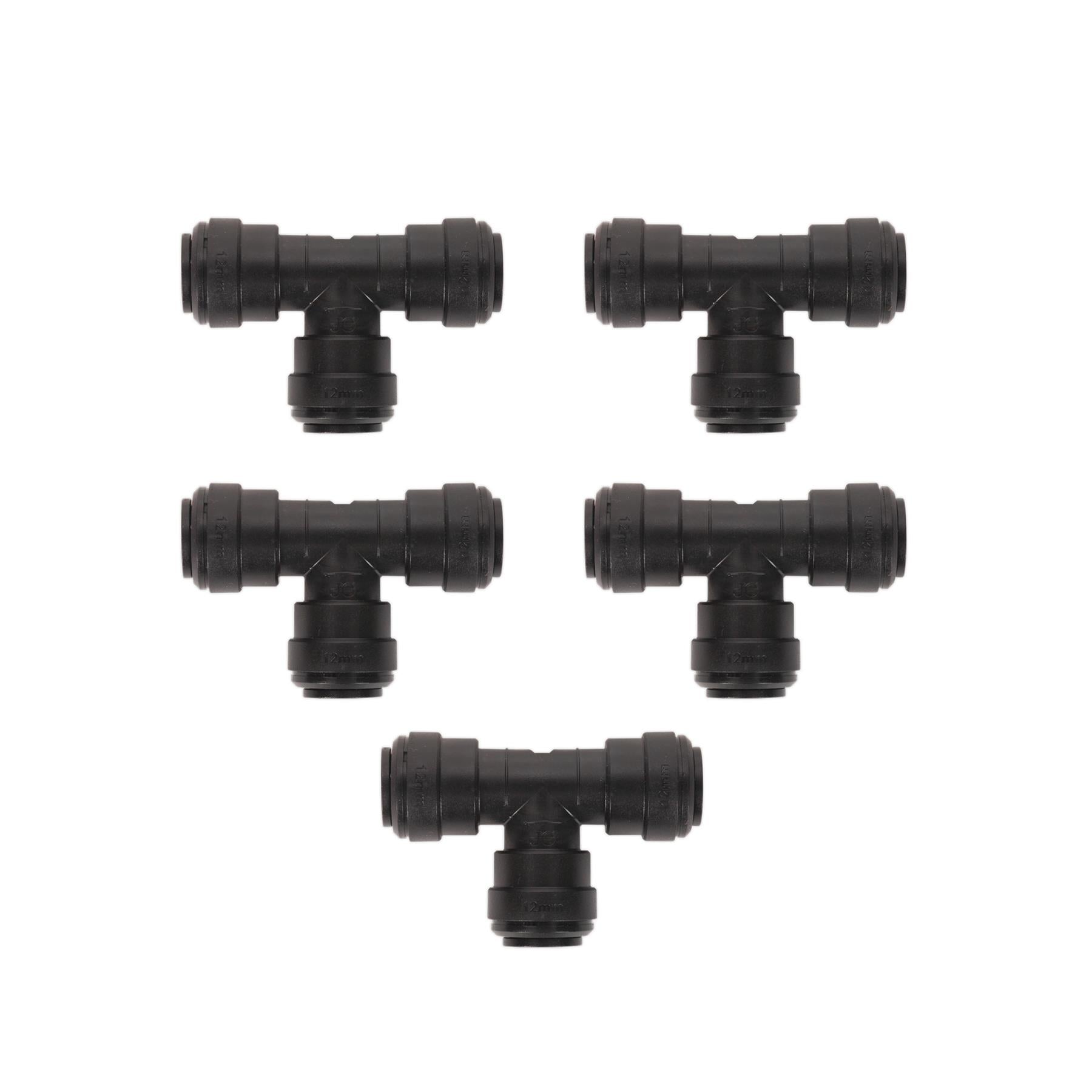 Sealey Equal Tee 12mm Pack of 5 (John Guest Speedfit - PM0212E)