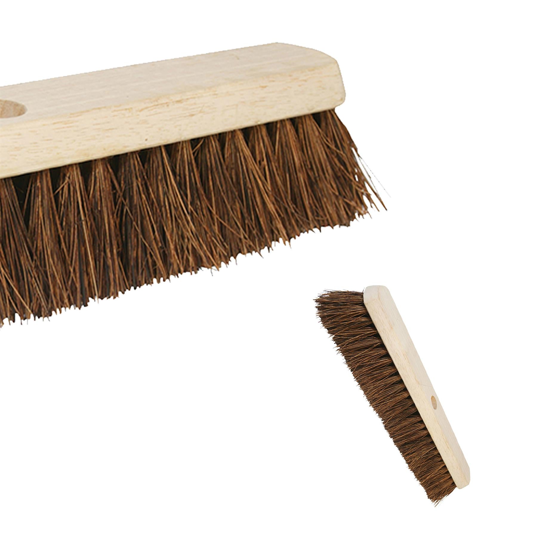 BRUSH BRUSHES BROOM BROOMS HEAD HEADS STIFF COCO BRISTLES SIZES 18"