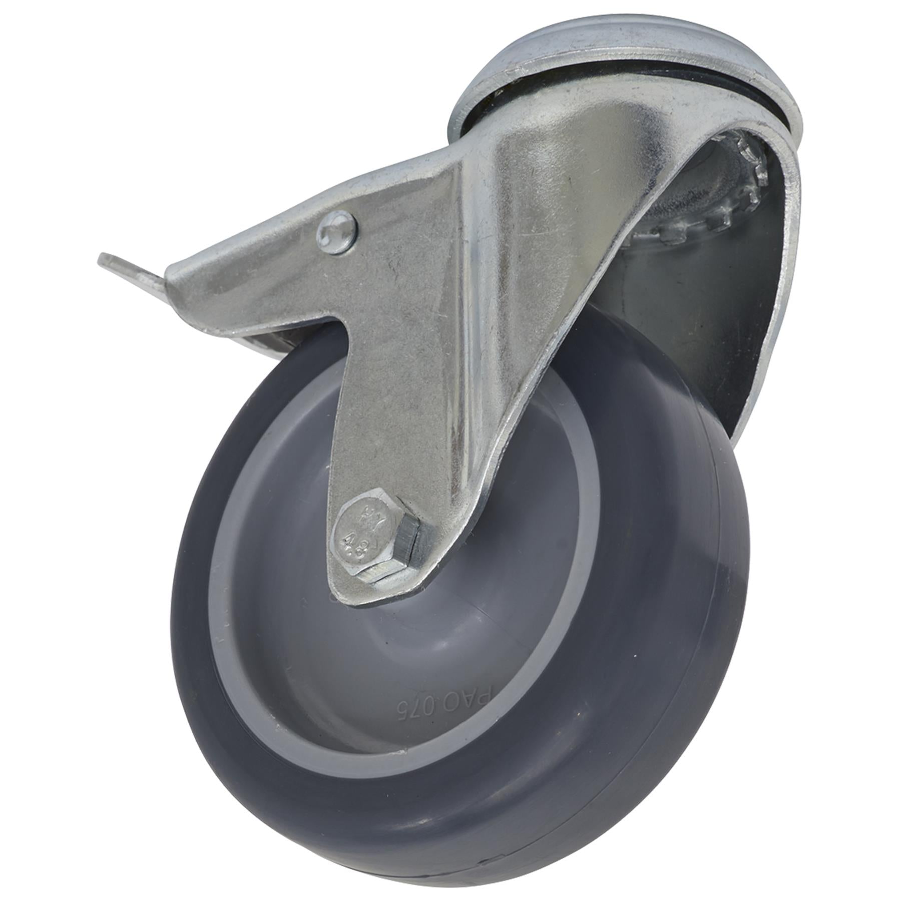 Sealey Castor Wheel Bolt Hole Swivel with Total Lock 75mm