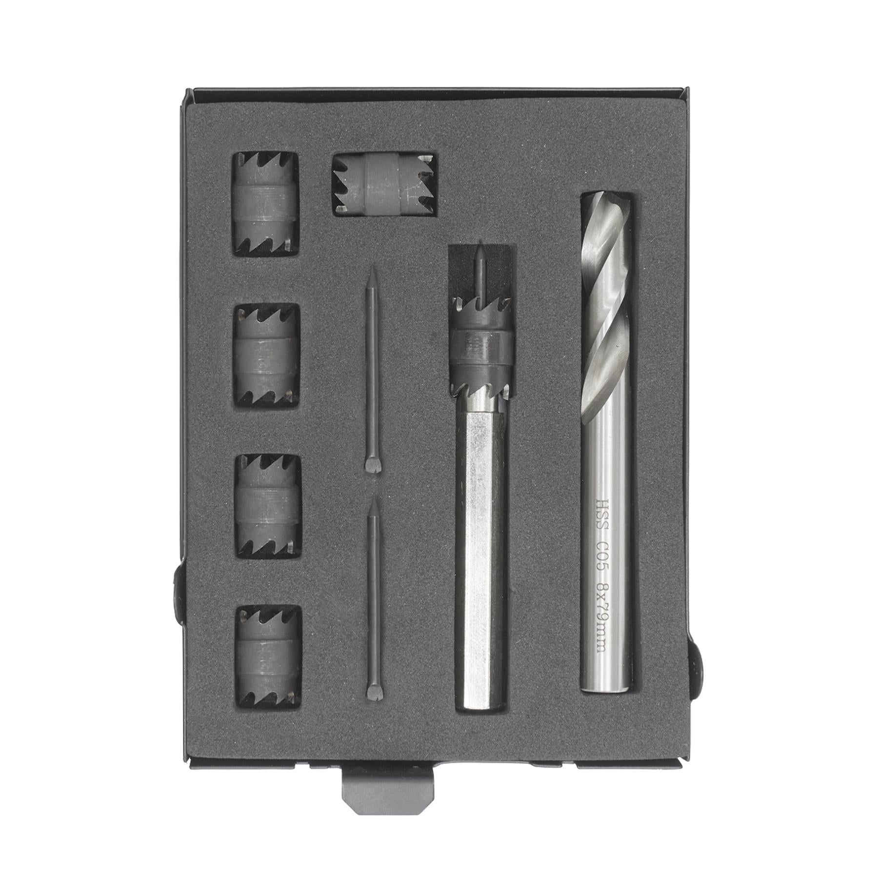 Sealey 9pc Spot Weld Cutter Drill Bits Set 10mm Spot Weld Removal Drill AK4730