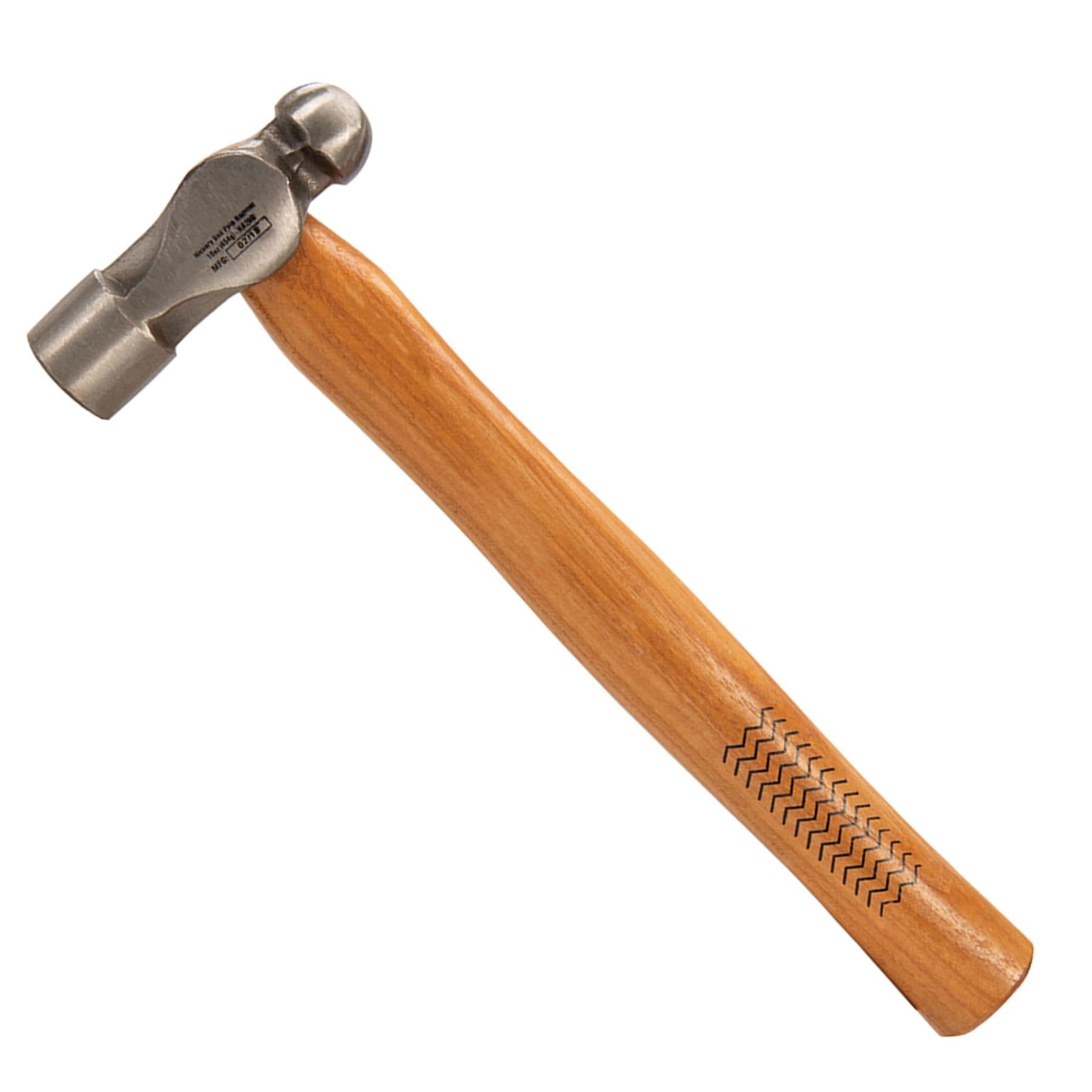 Hickory Ball Pein Hammer 16Oz (454G) Strong Forged Steel Metal Punching Riveting