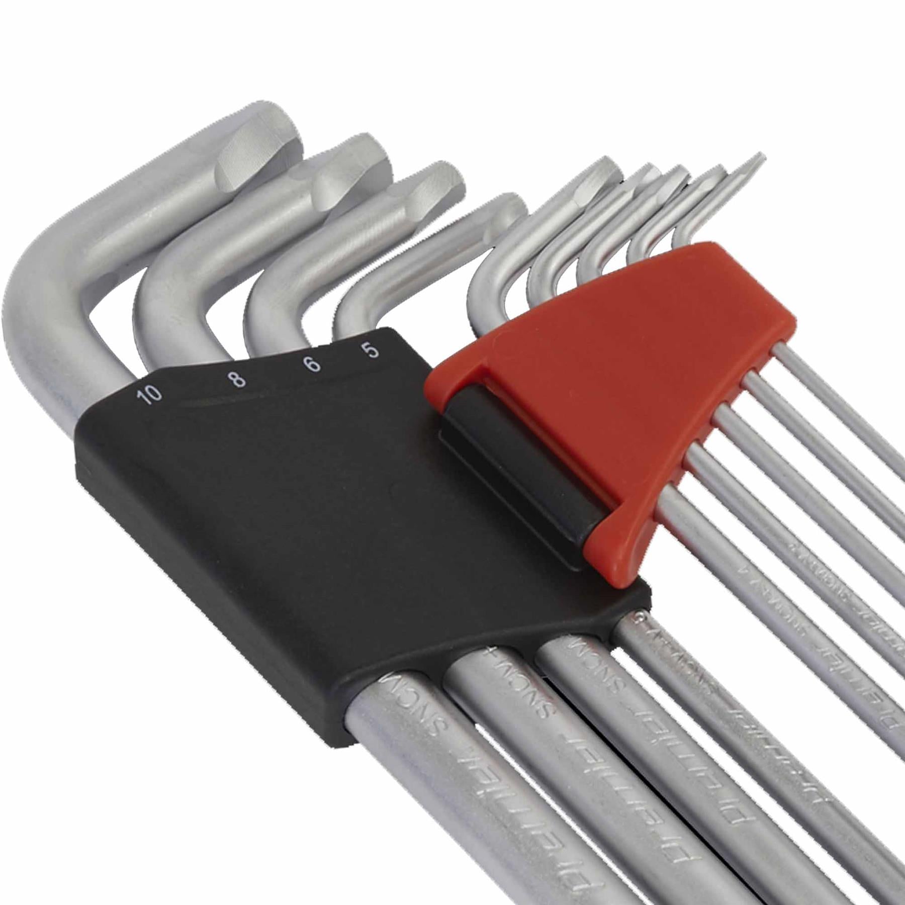 Sealey Ball-End Hex Key Set 9pc Lock-On - Metric